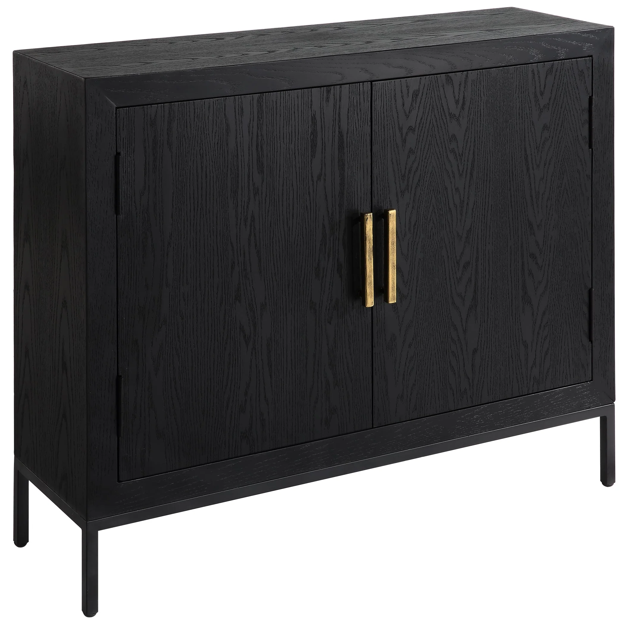 Uttermost Front Range Dark Oak 2 Door Cabinet - Image 6