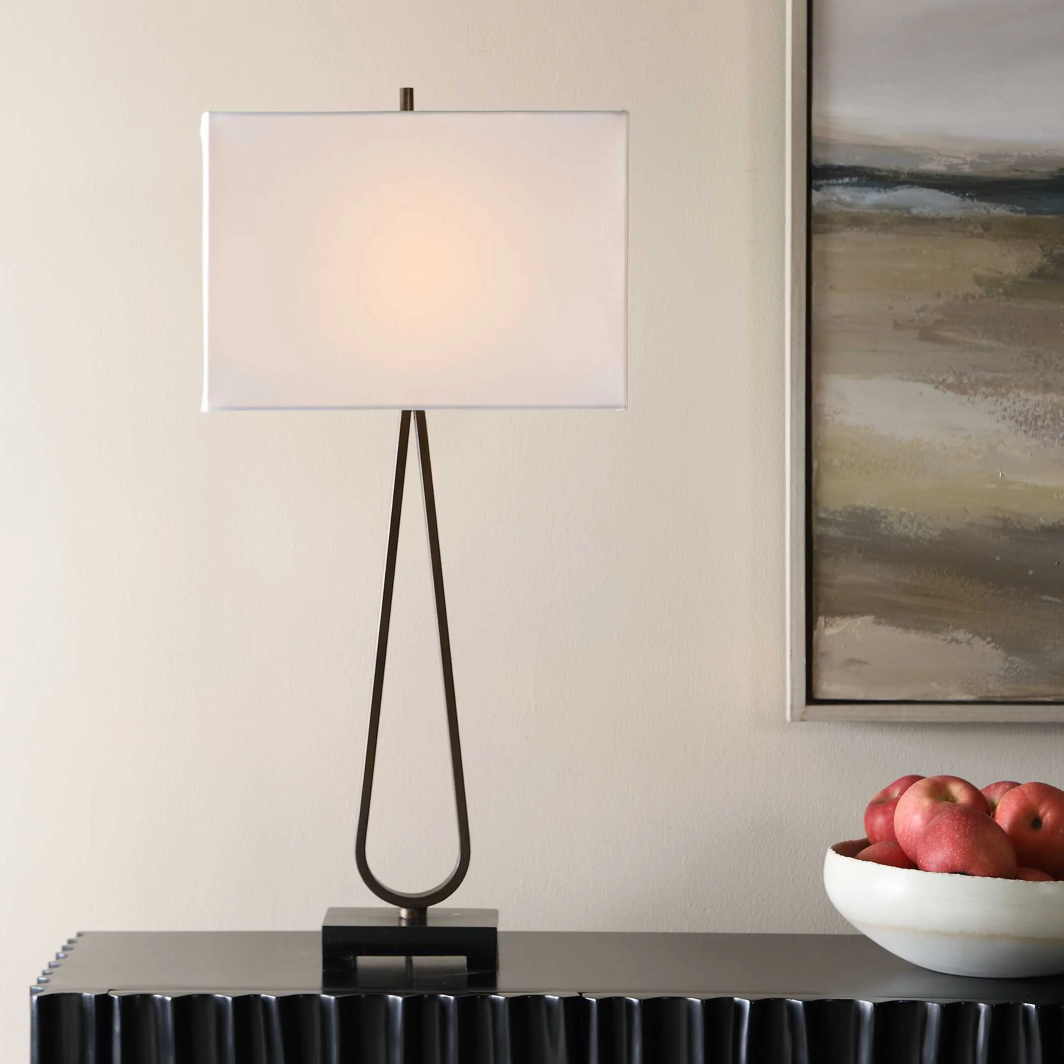 Uttermost Galloway Dark Bronze Table Lamp - Image 4