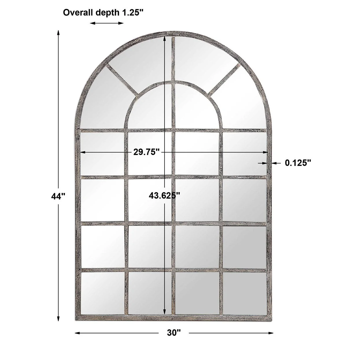 Giverny Mirror - Antique Grey - Image 6