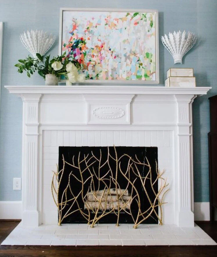 Uttermost Gold Branches Decorative Fireplace Screen - Image 3