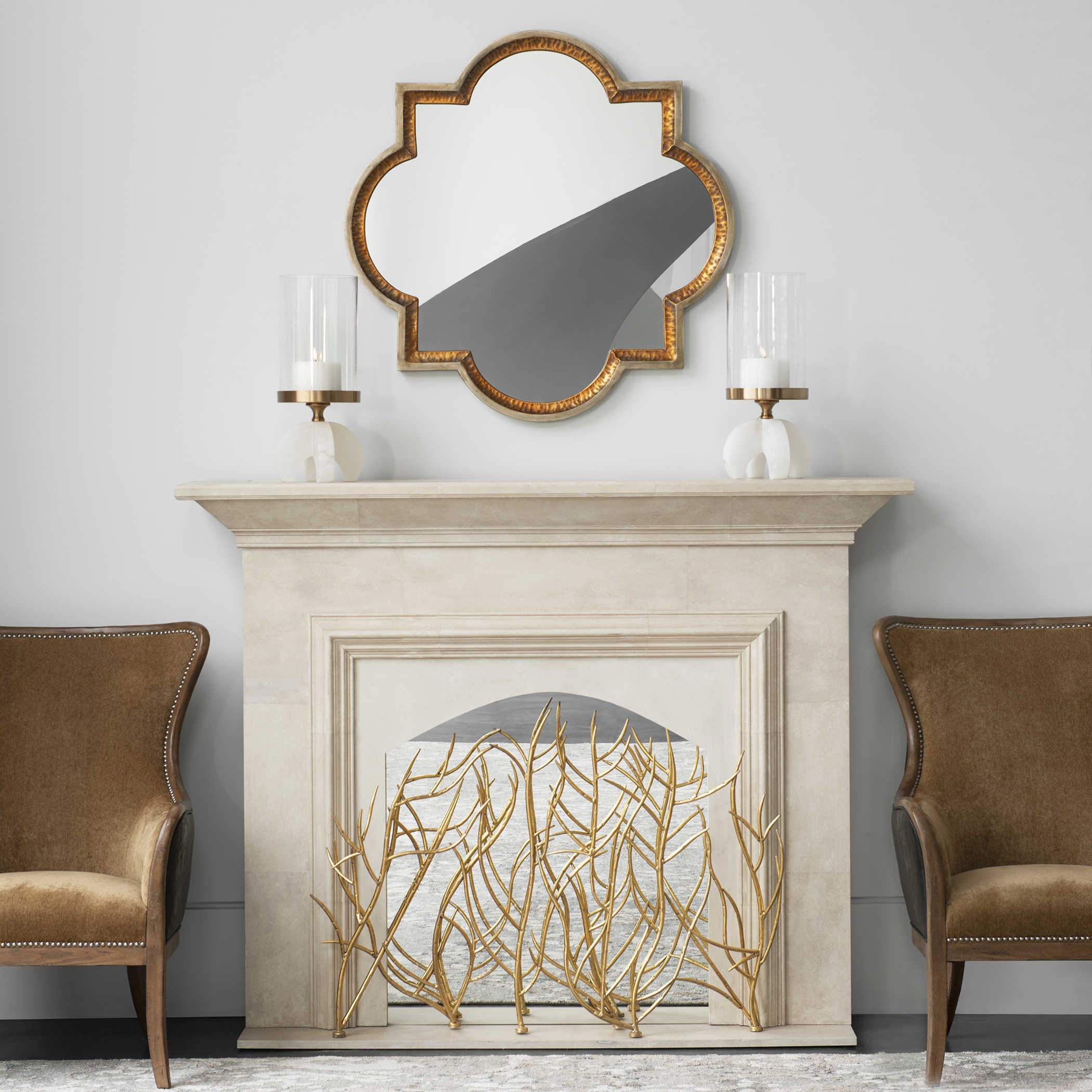Uttermost Gold Branches Decorative Fireplace Screen - Image 4