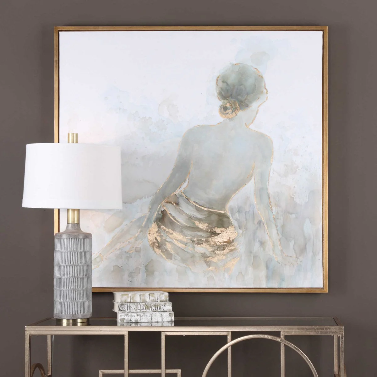 Uttermost Gold Highlights Hand Painted Canvas