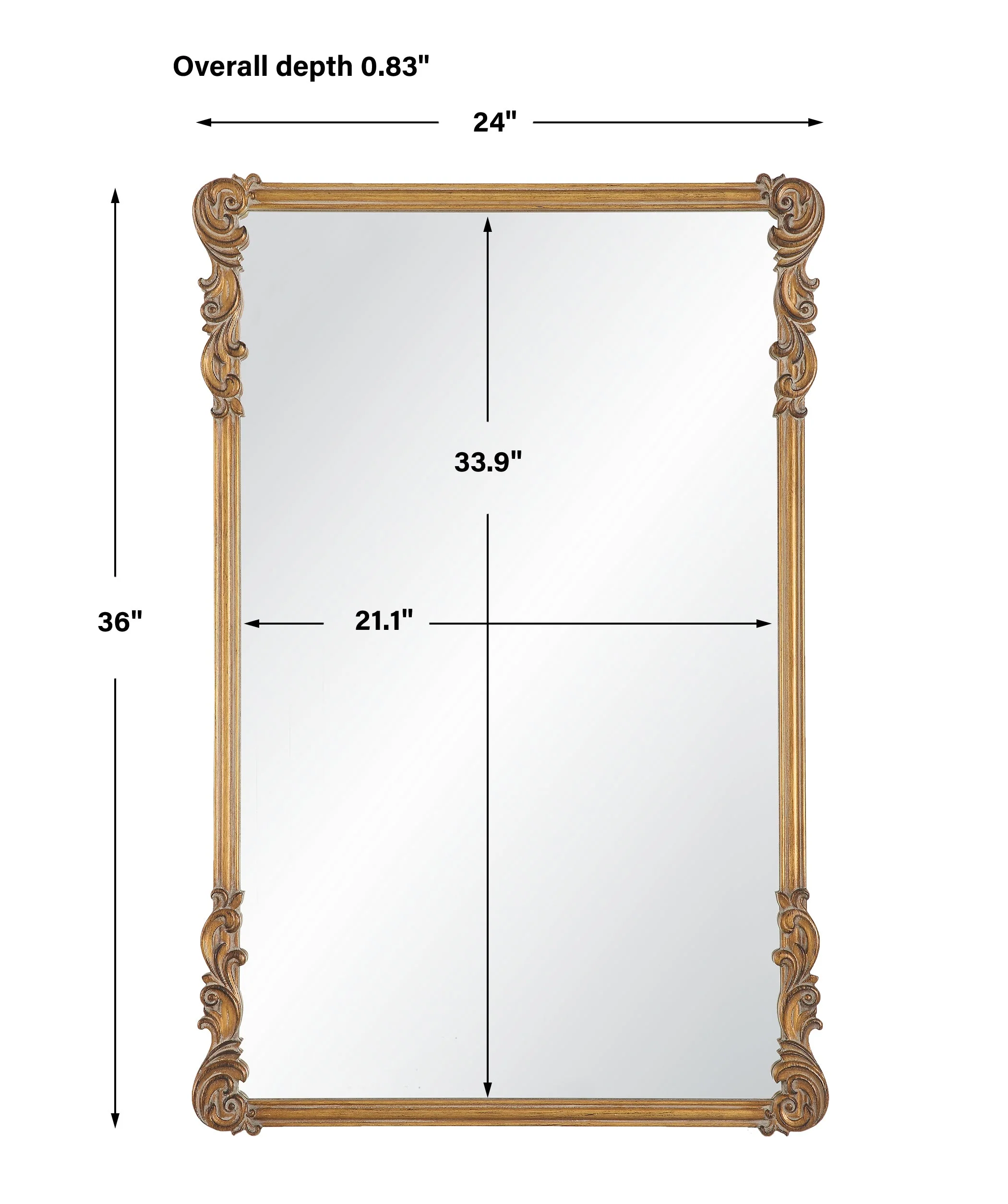 Gold Napoleon Mirror - Image 3
