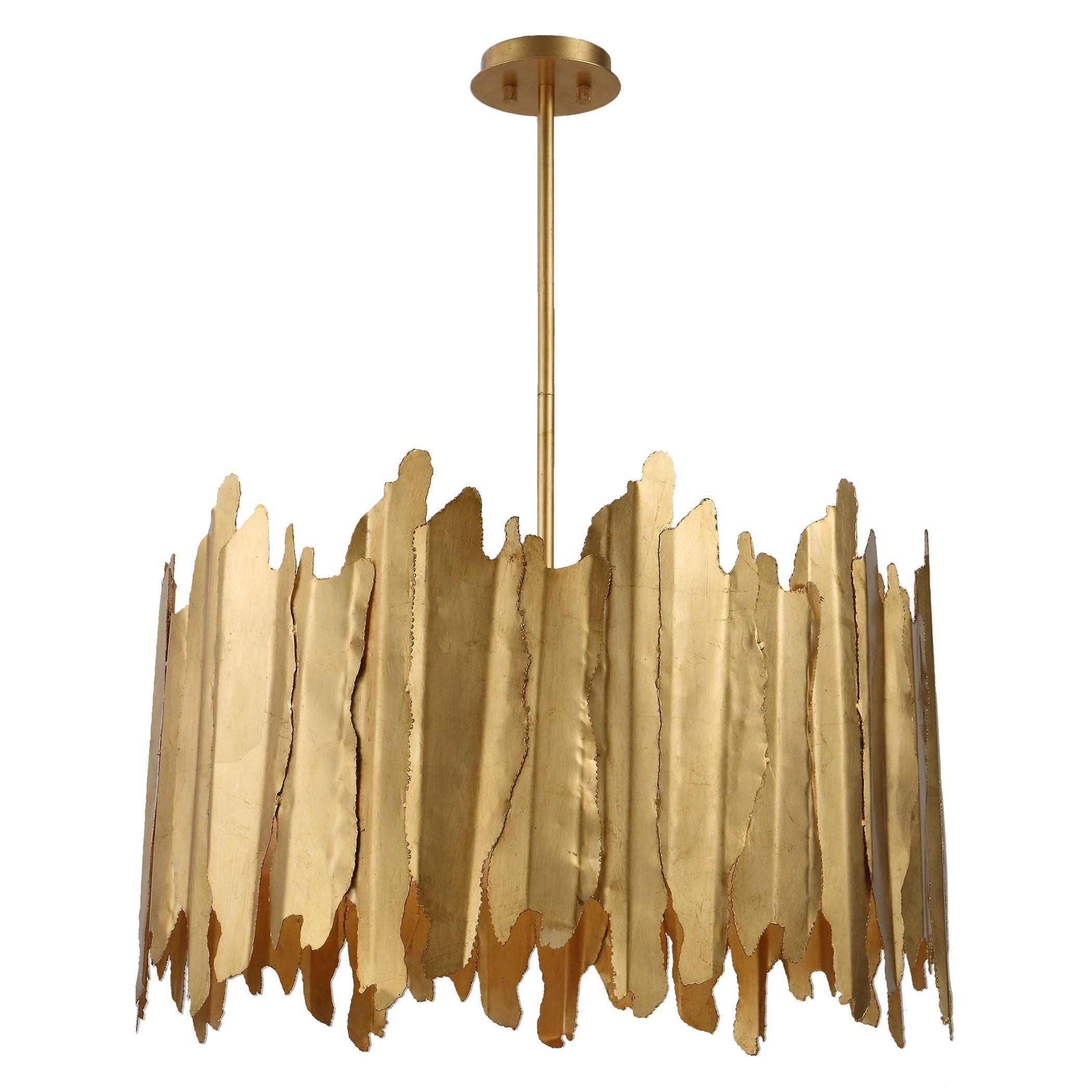 Uttermost Golden Gate 8 Light Industrial Pendant - Image 4