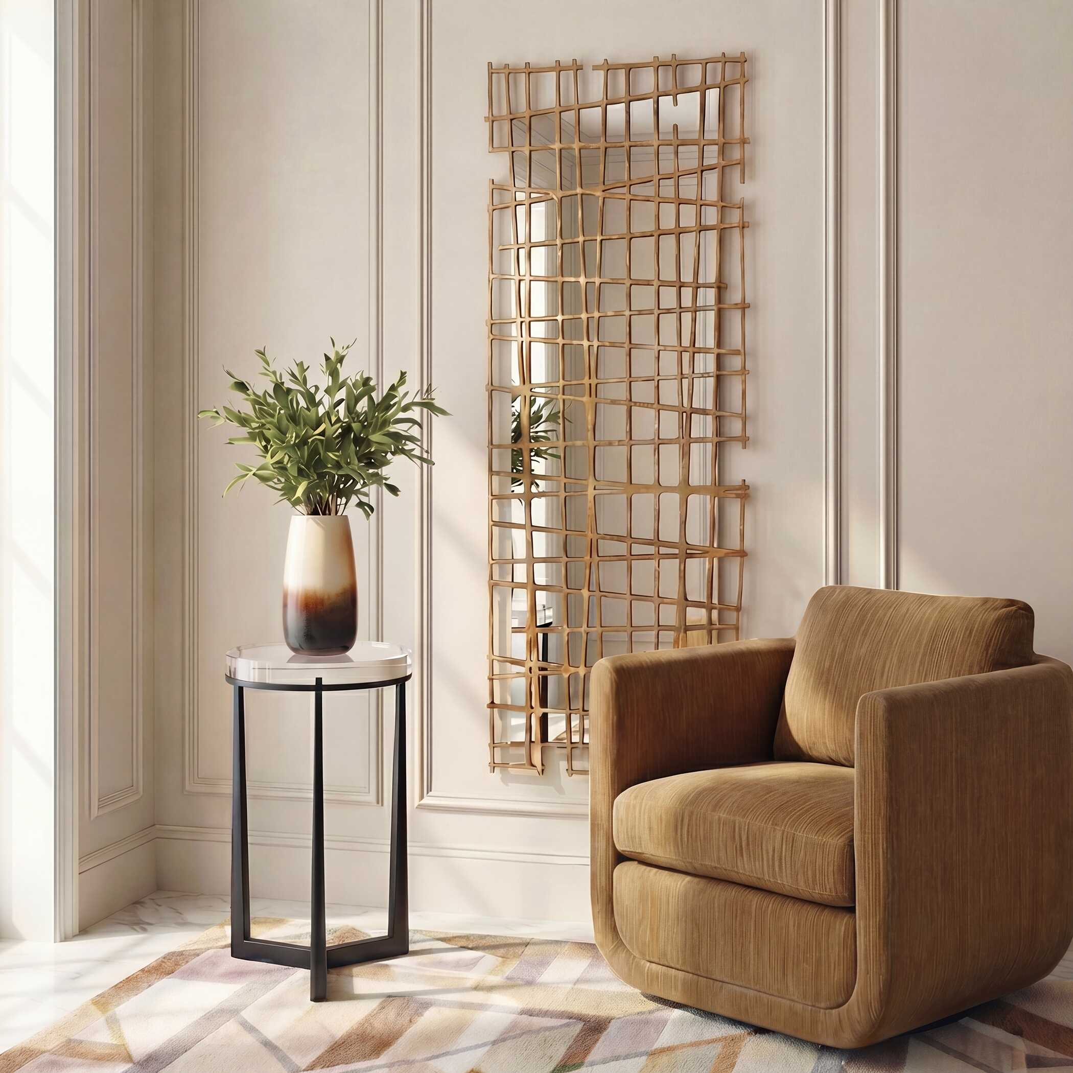 Uttermost Golden Intersection Mirrored Wall Decor - Image 2
