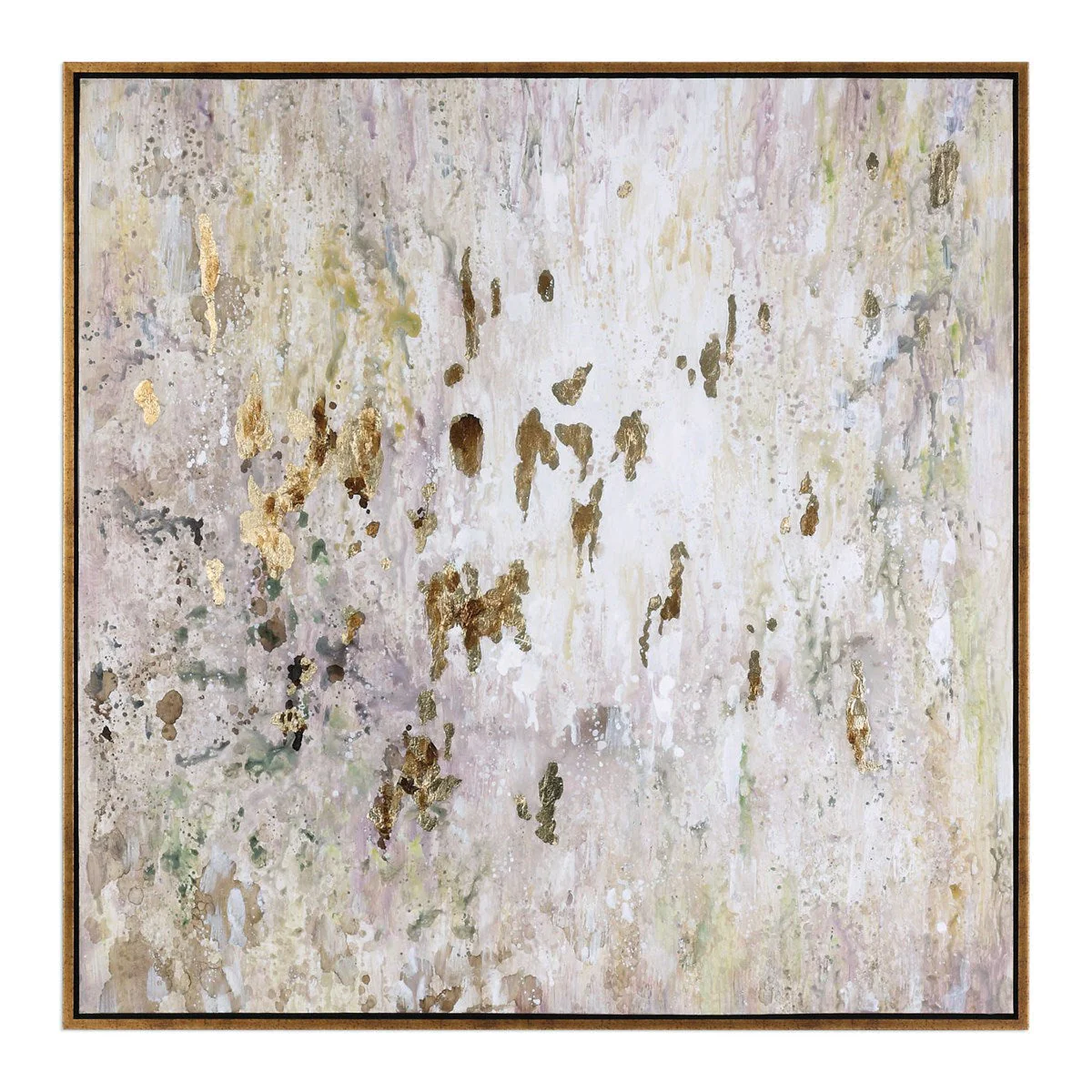 Uttermost Golden Raindrops Hand Painted Canvas - Image 2