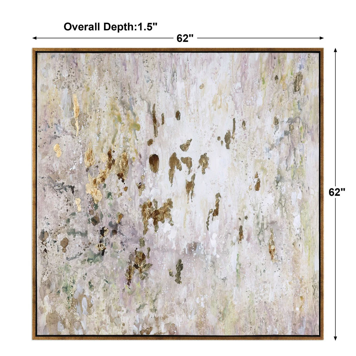 Uttermost Golden Raindrops Hand Painted Canvas - Image 6