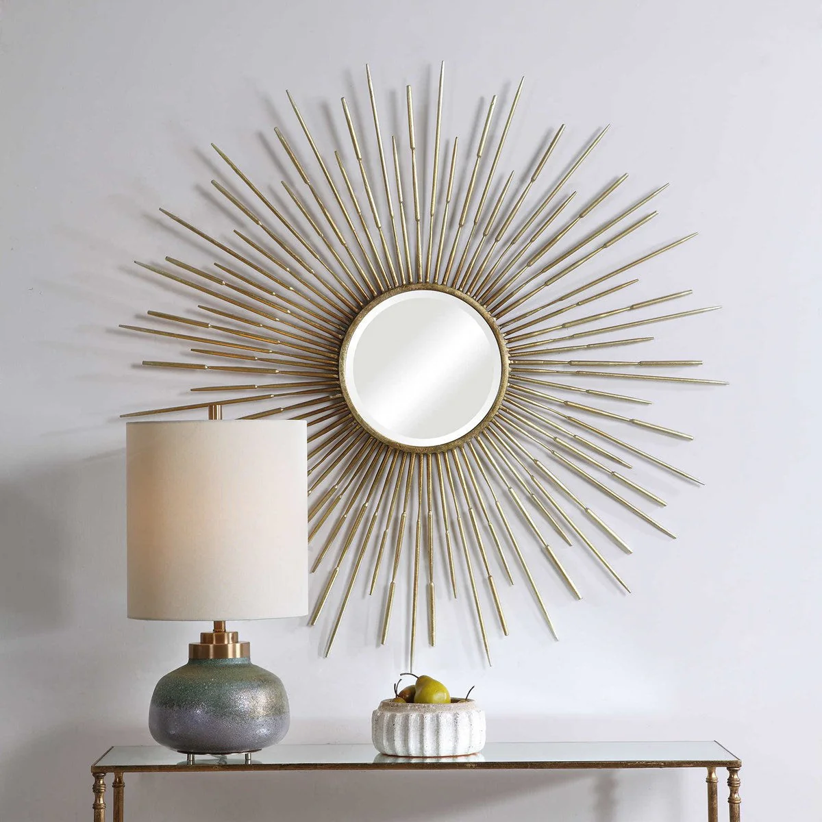 Uttermost Golden Rays Round Mirror - Image 3