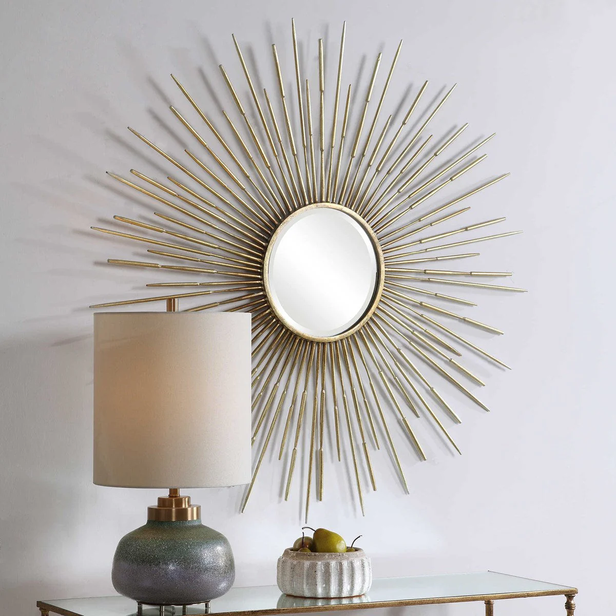 Uttermost Golden Rays Round Mirror - Image 4