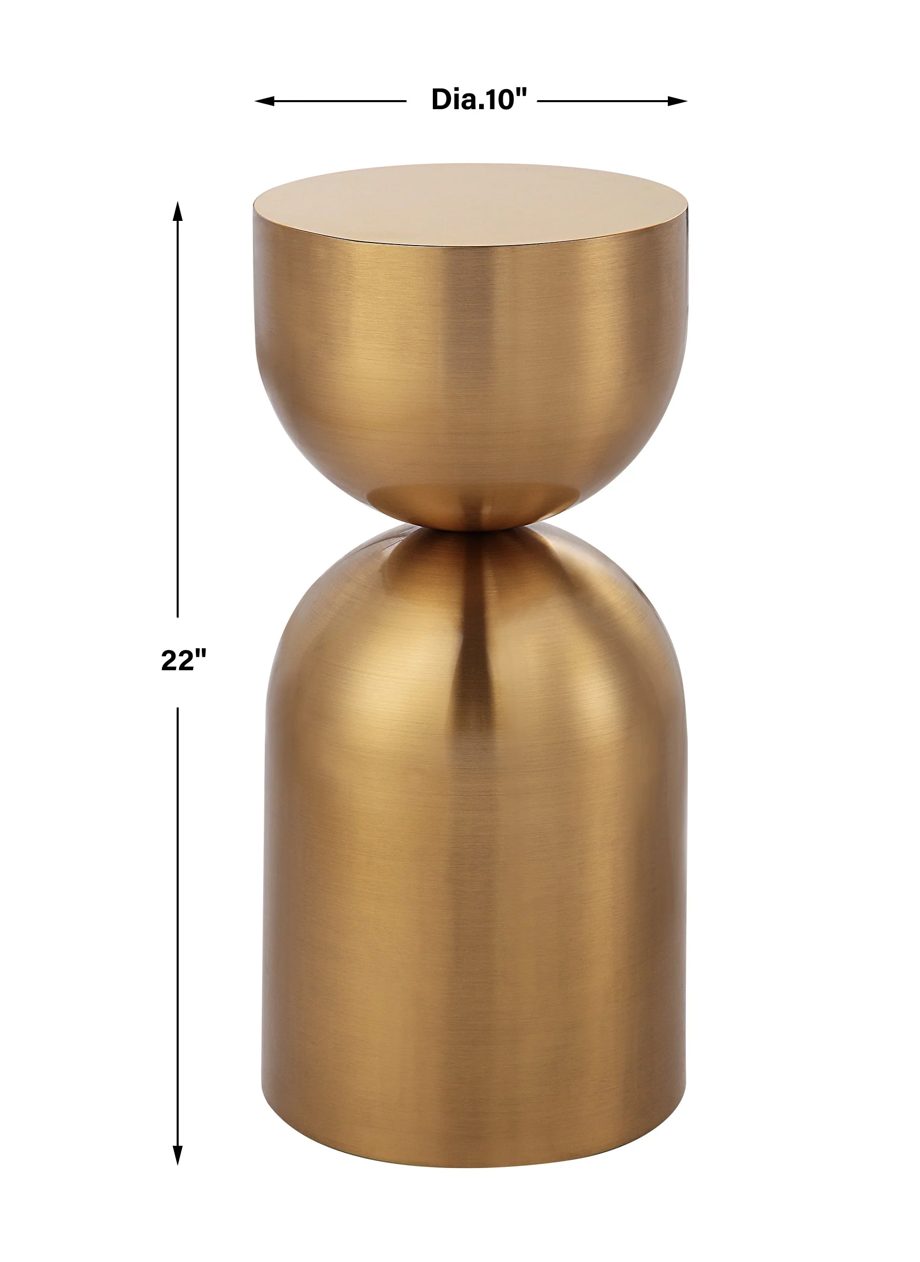 Uttermost Golden Vessel Modern Accent Table - Image 3