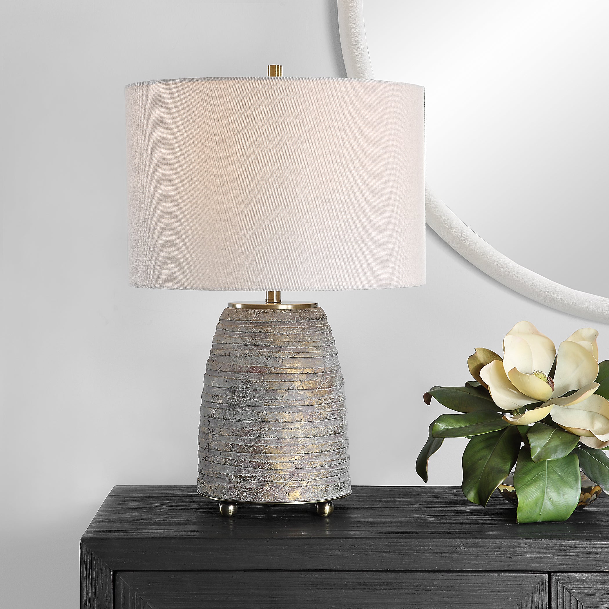 Uttermost Gorda Bronze Ceramic Table Lamp - Image 2
