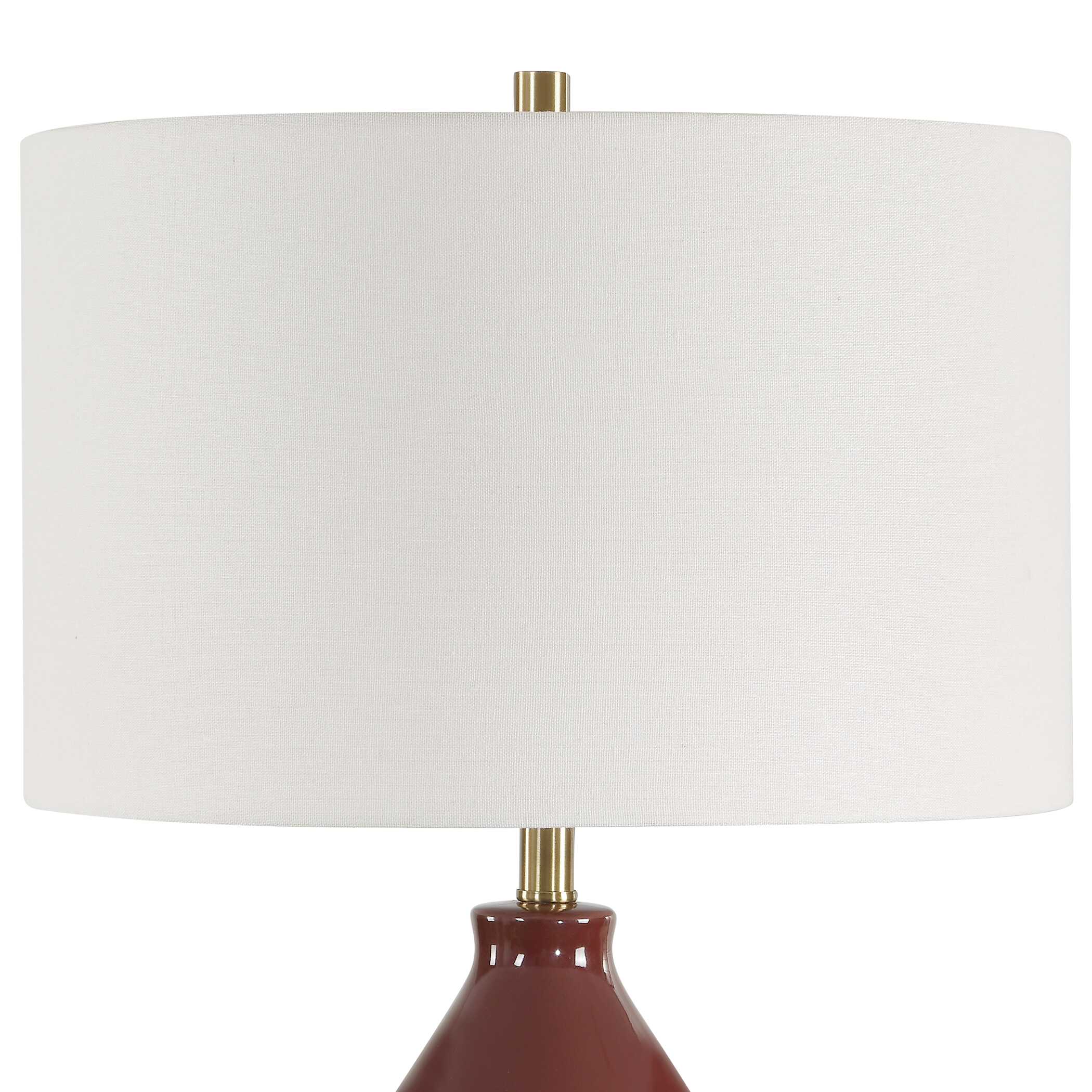 Uttermost Gourd Burgundy Table Lamp - Image 5