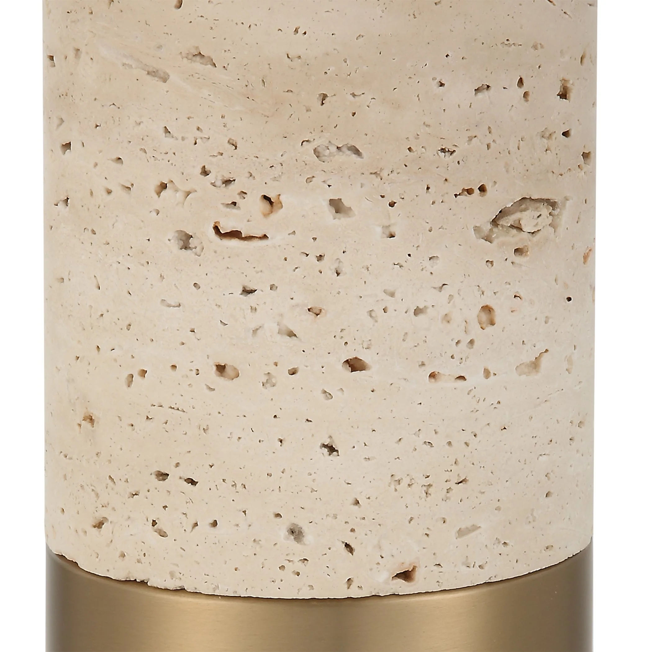 Uttermost Gravitas Elegant Brass & Stone Lamp - Image 6