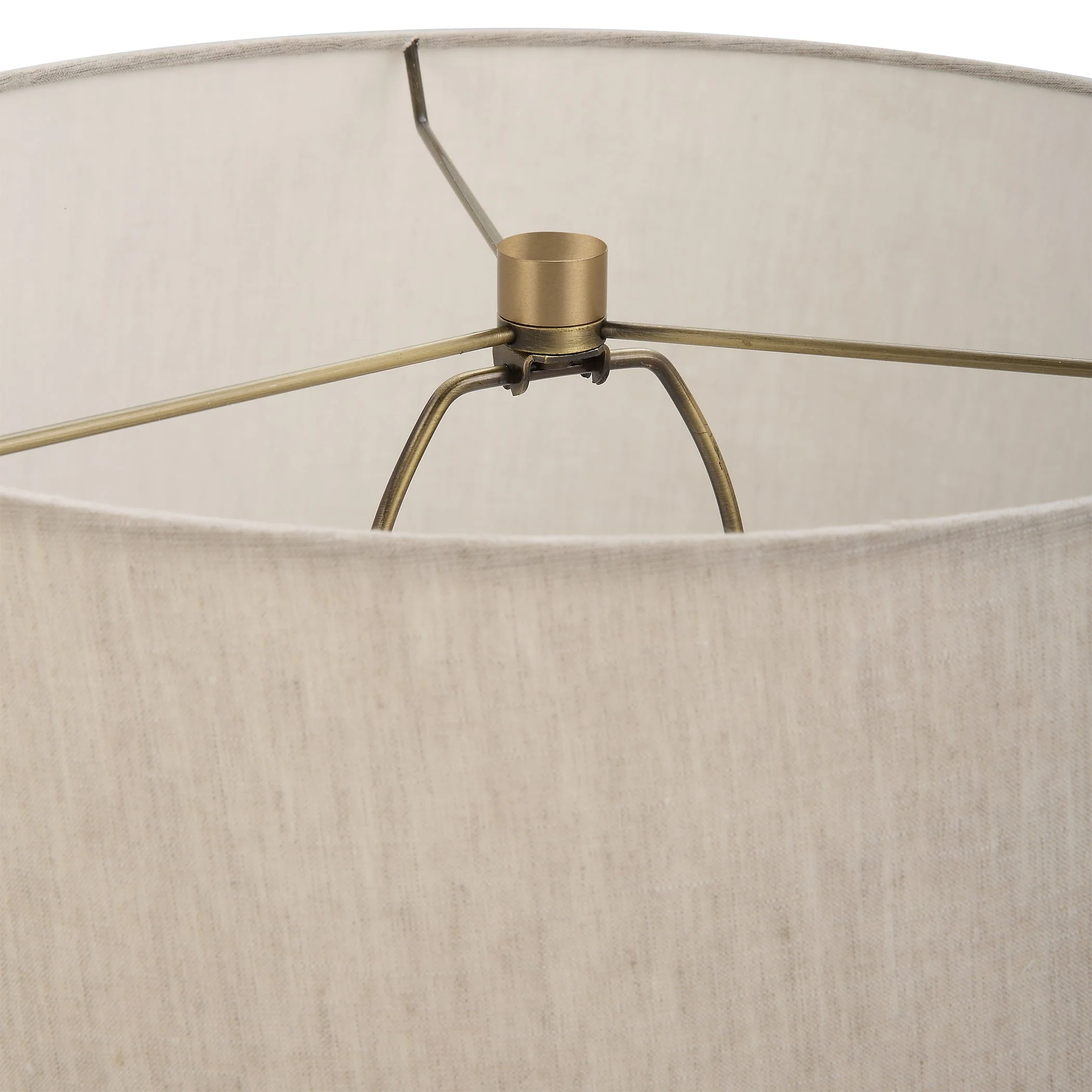 Uttermost Gravitas Elegant Brass & Stone Lamp - Image 8