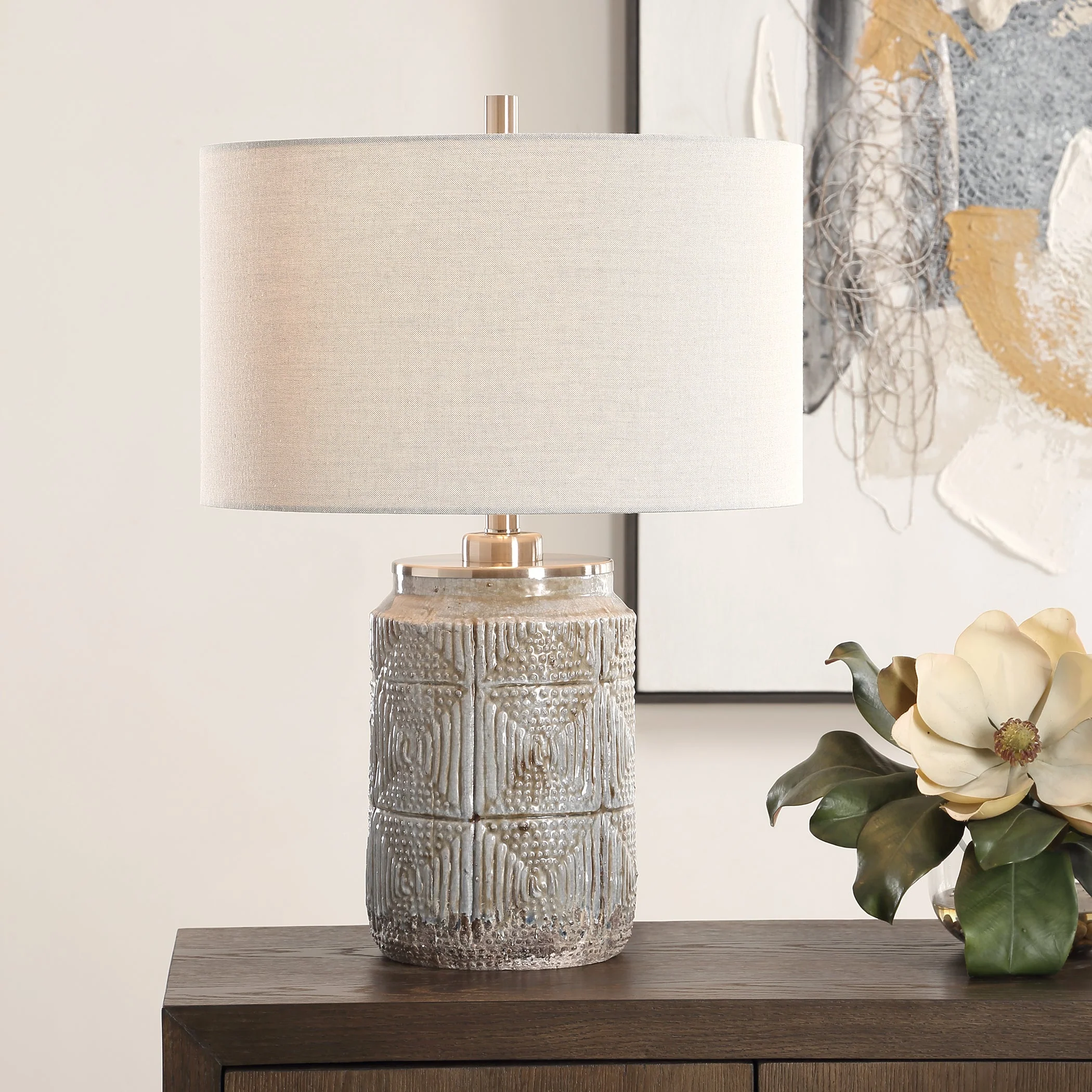 Uttermost Graydon Gray Table Lamp - Image 2