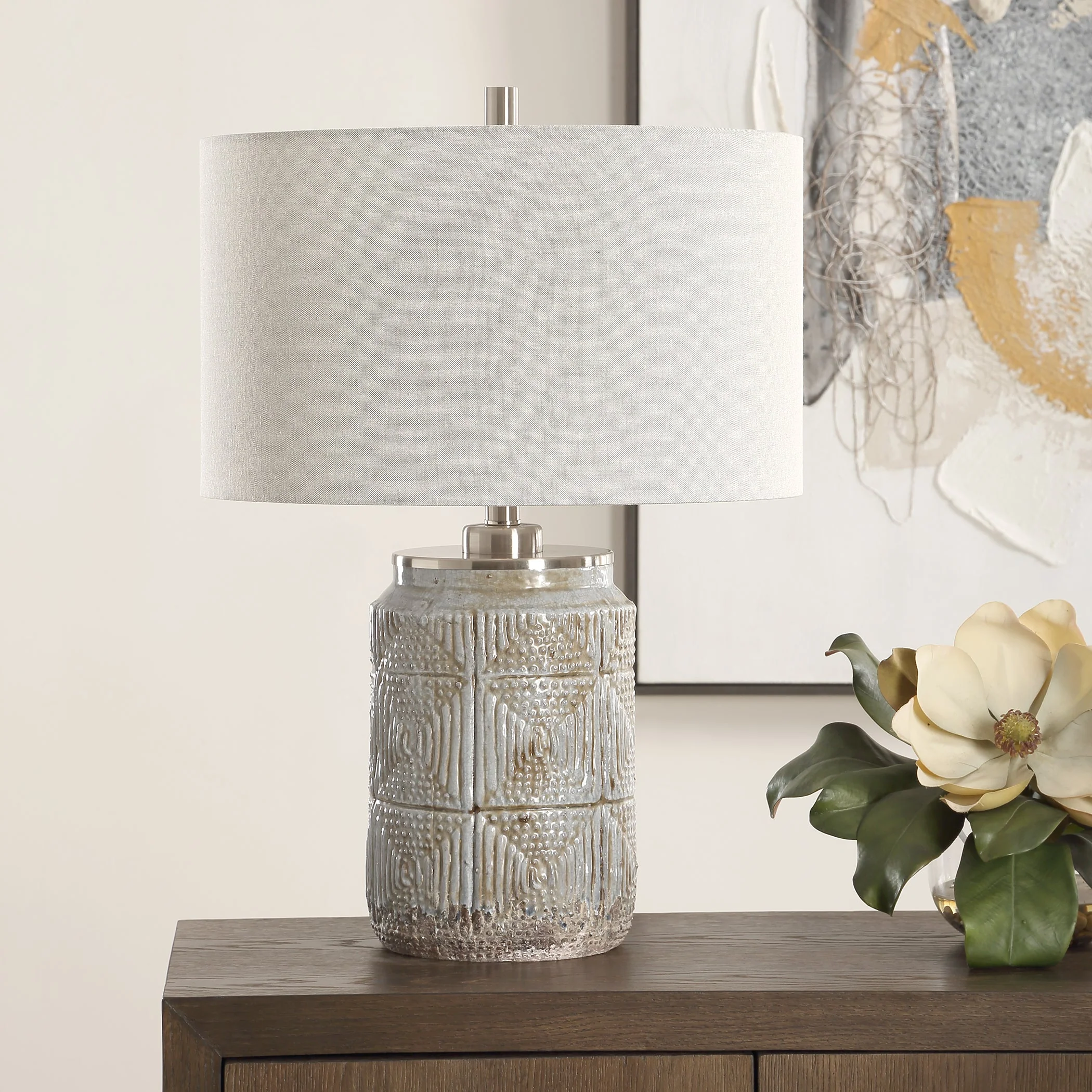 Uttermost Graydon Gray Table Lamp - Image 3