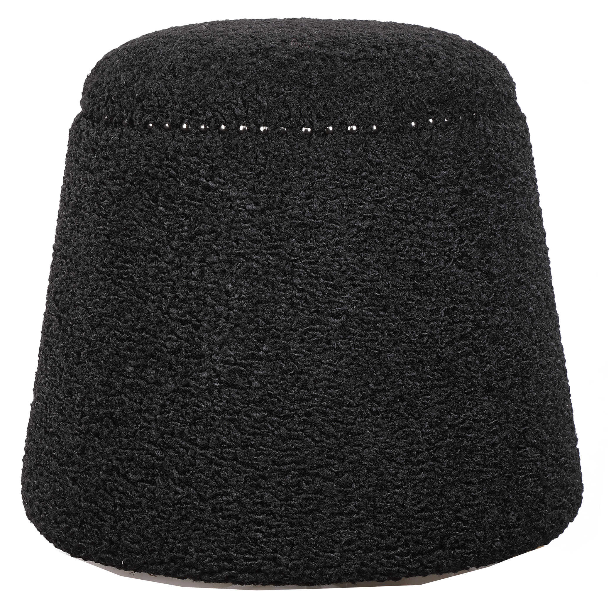 Uttermost Gumdrop Ottoman, Black - Image 3