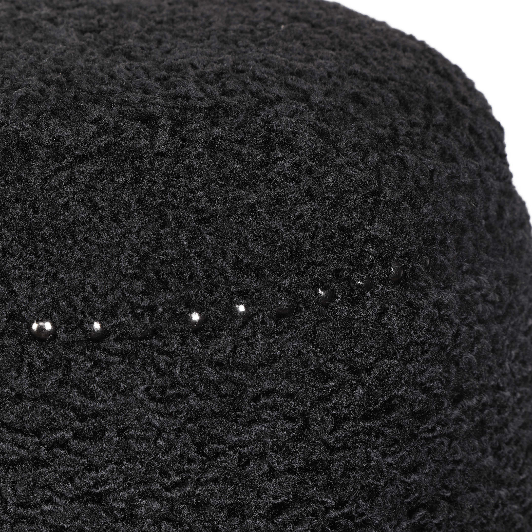 Uttermost Gumdrop Ottoman, Black - Image 4