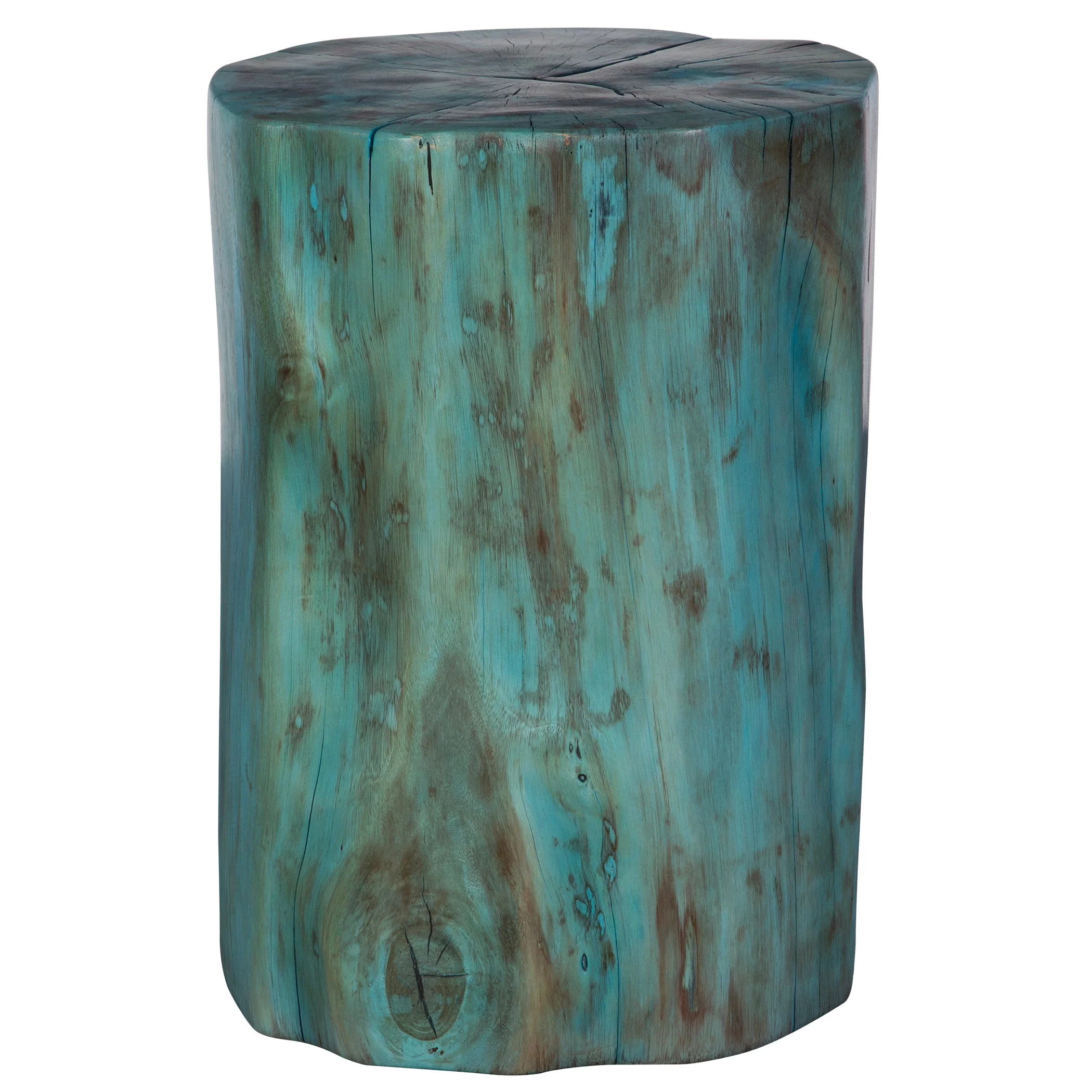 Uttermost Habitat Blue Accent Stool - Image 3