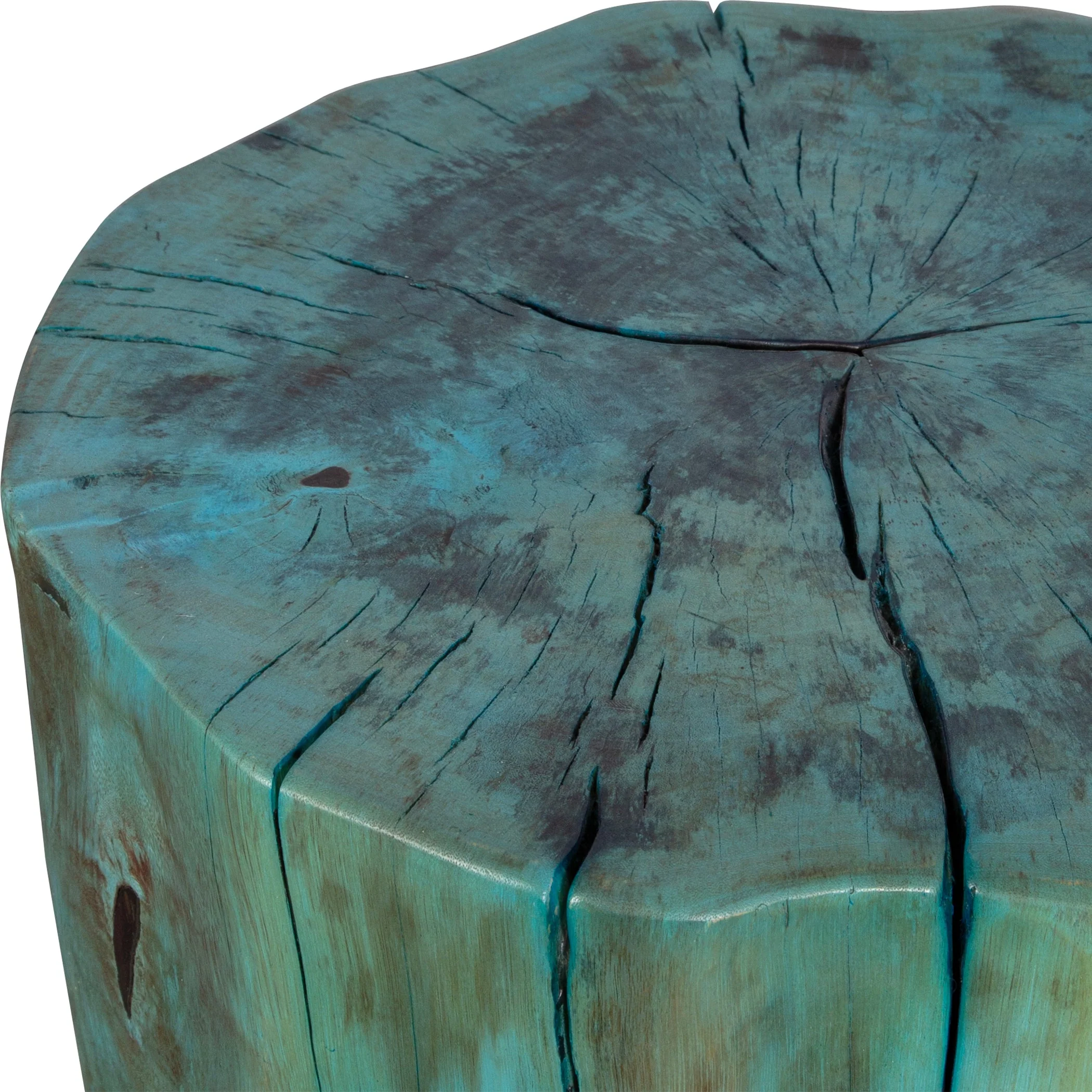 Uttermost Habitat Blue Accent Stool - Image 5