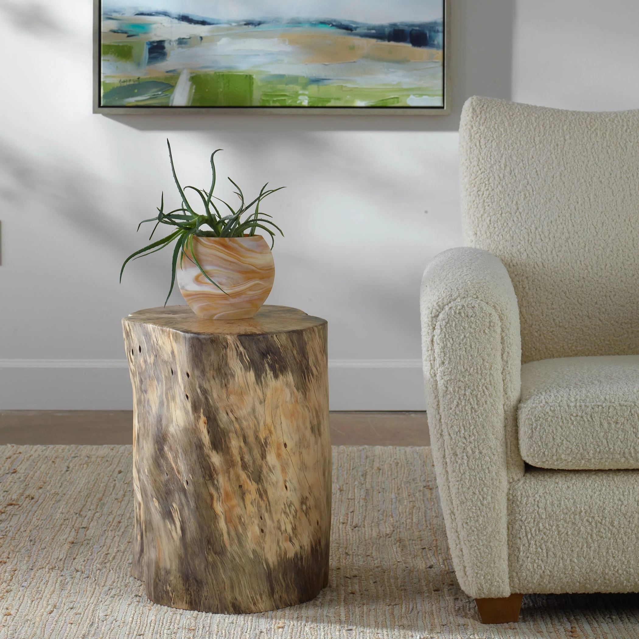 Uttermost Habitat Natural Accent Stool - Image 2