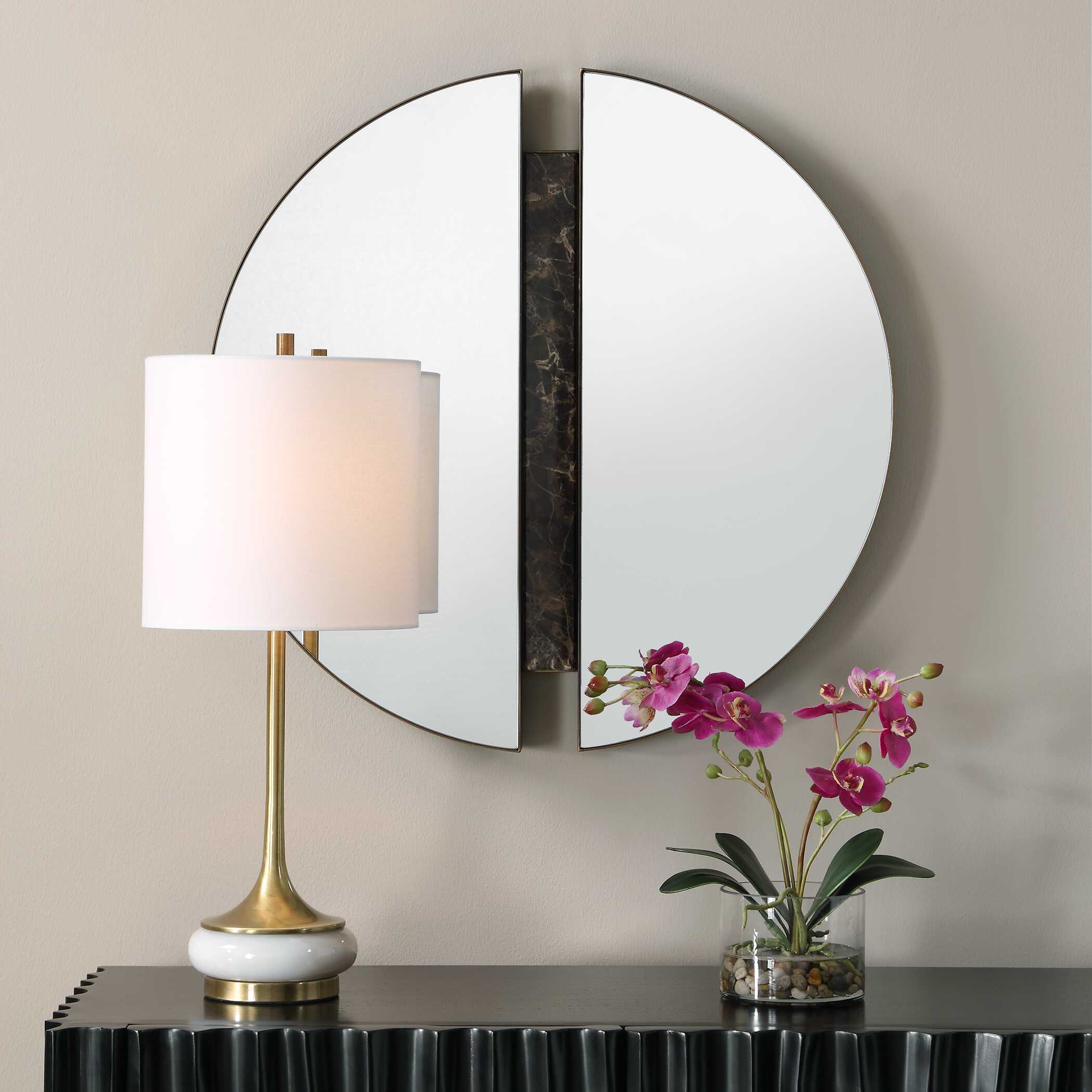 Uttermost Hanover Divided Round Mirror - Image 2