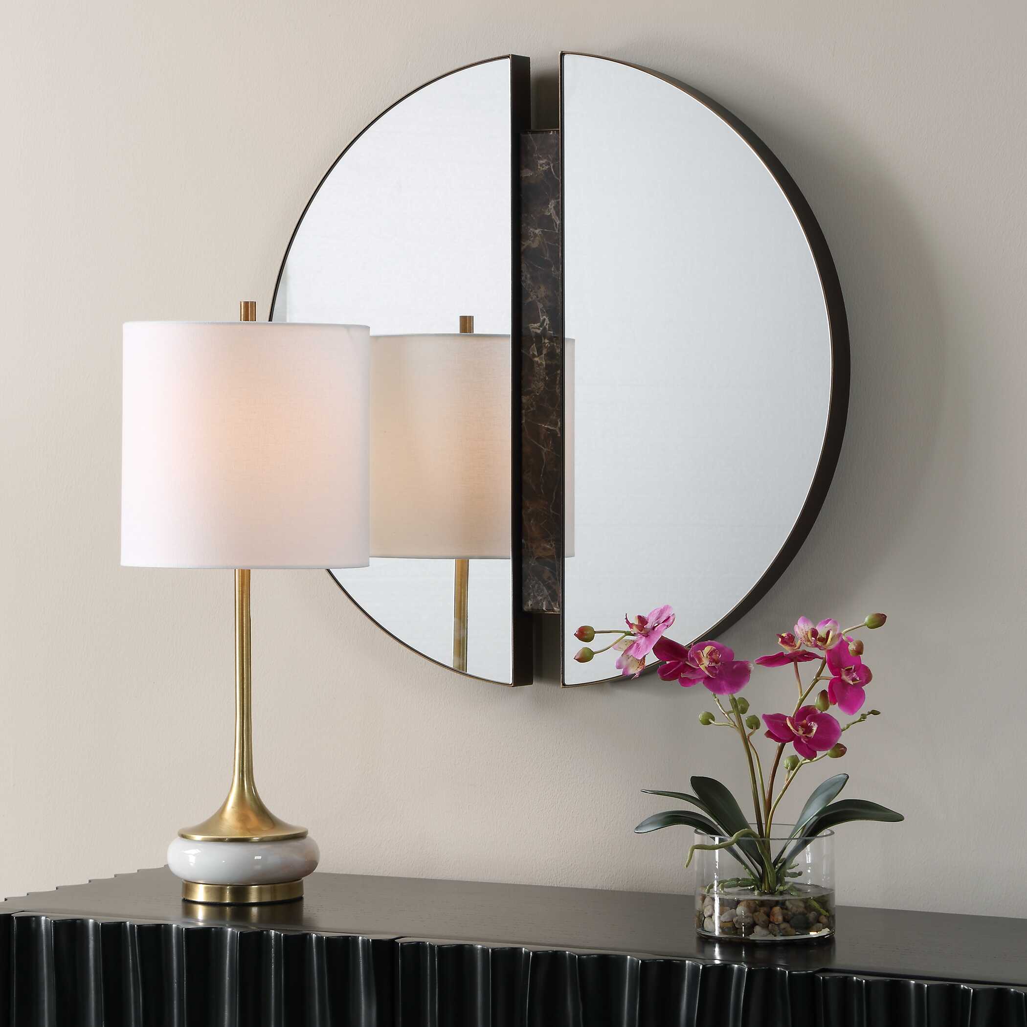 Uttermost Hanover Divided Round Mirror - Image 3