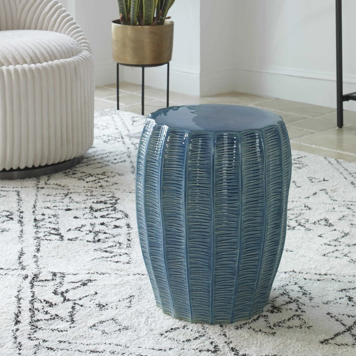 Uttermost Harbor Garden Stool