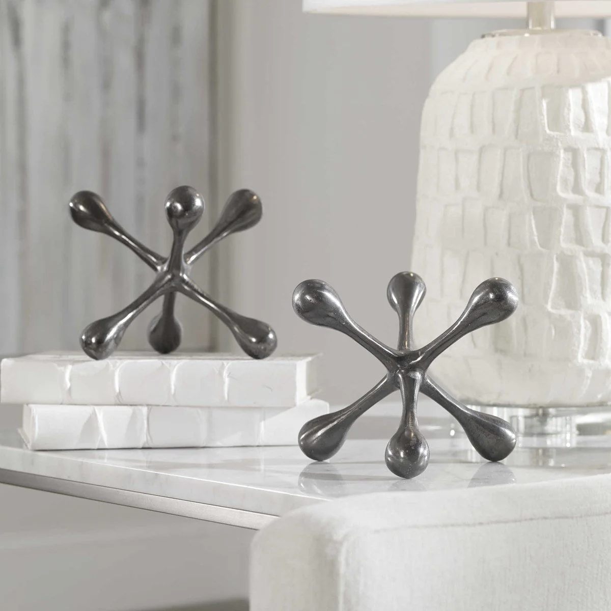 Uttermost Harlan Objects Black Nickel, S/2