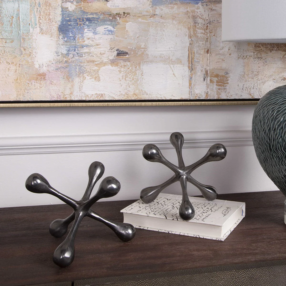 Uttermost Harlan Objects Black Nickel, S/2 - Image 3