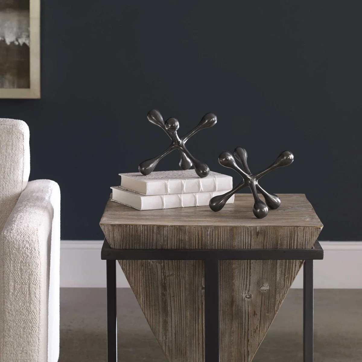 Uttermost Harlan Objects Black Nickel, S/2 - Image 4