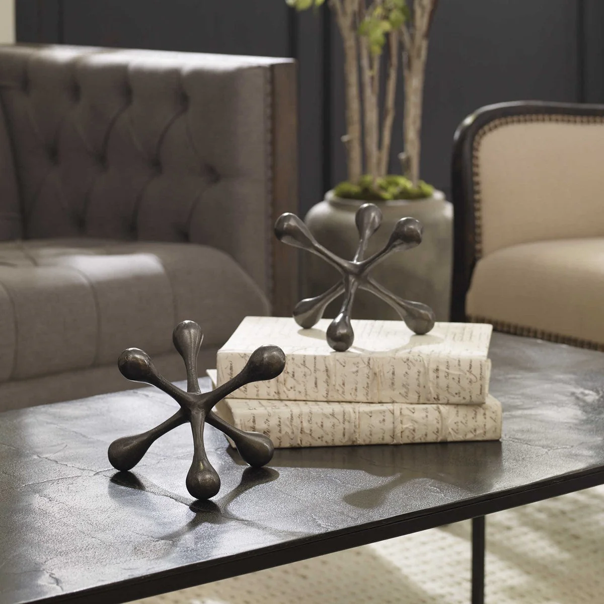 Uttermost Harlan Objects Black Nickel, S/2 - Image 5