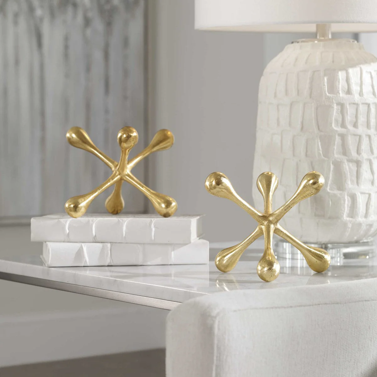 Uttermost Harlan Objects Brass, S/2