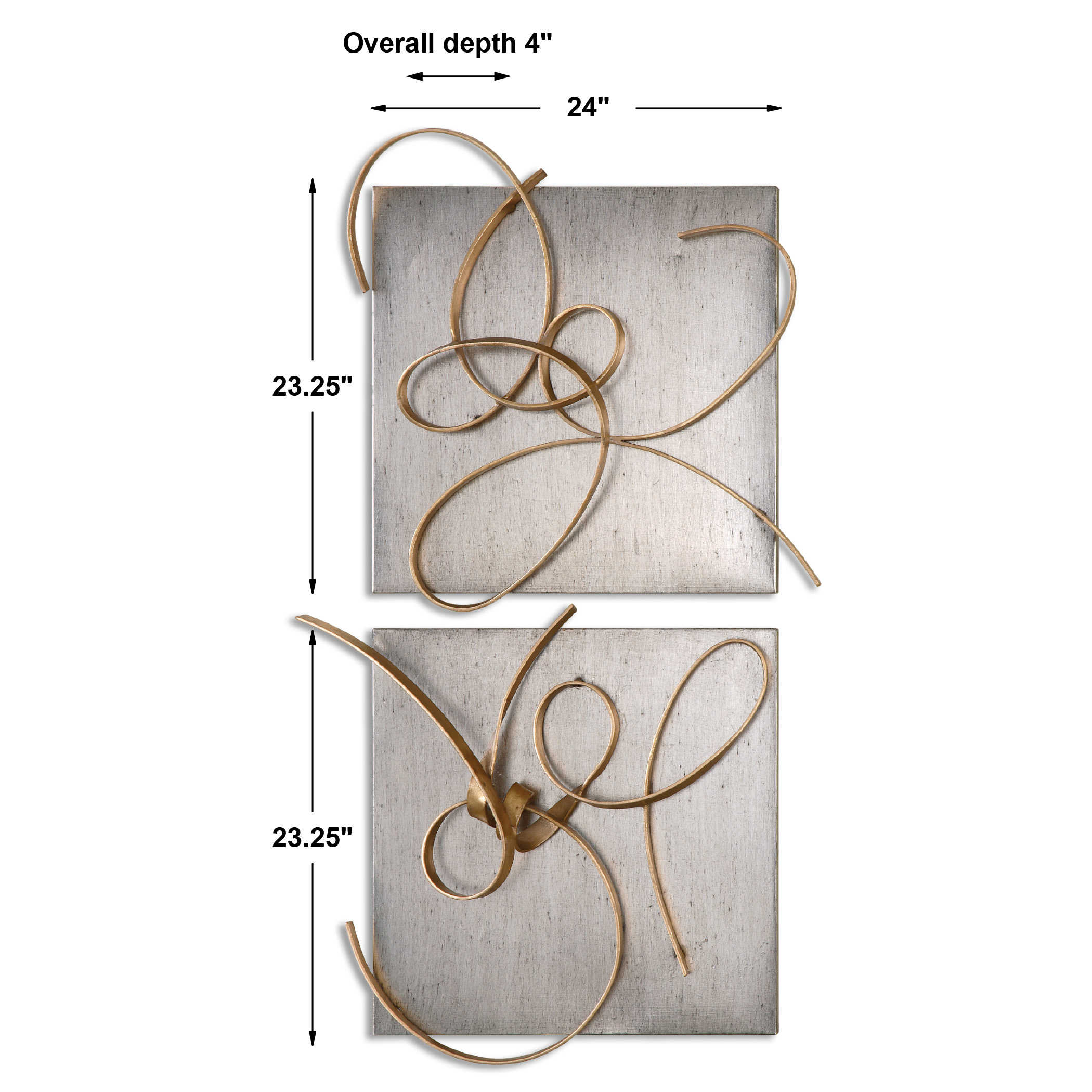 Uttermost Harmony Metal Wall Decor, S/2 - Image 4