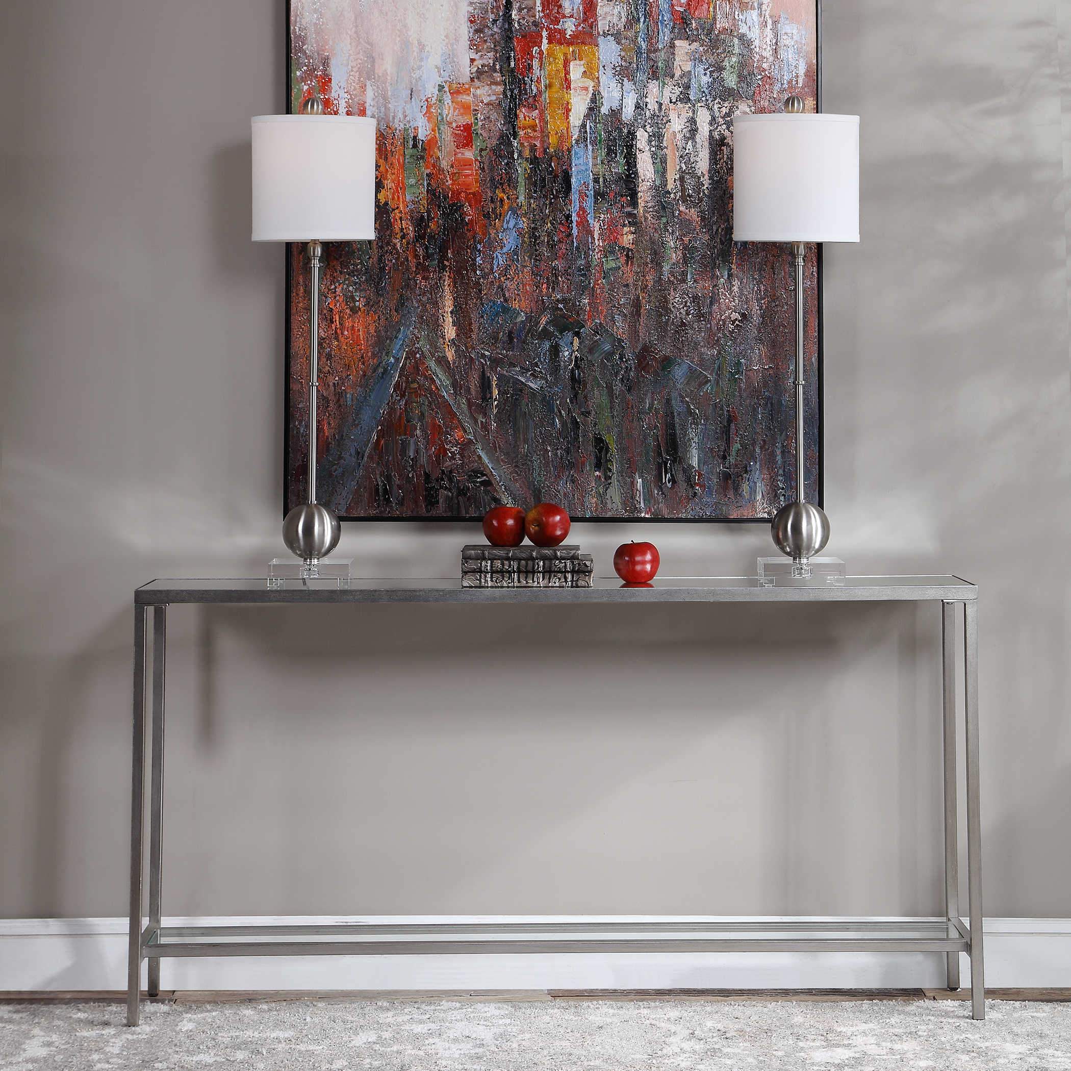 Uttermost Hayley Console Table, Silver