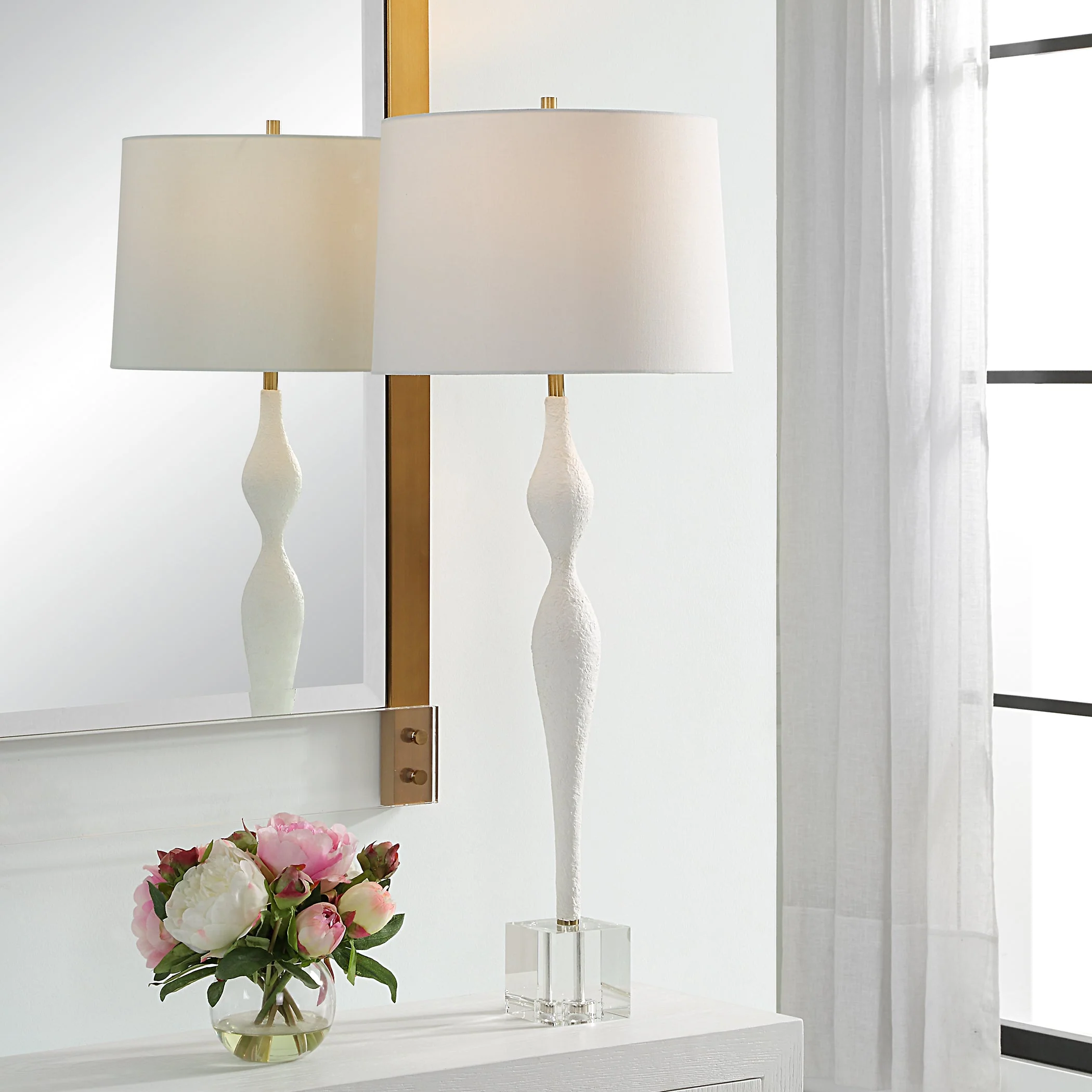 Uttermost Helena Slender White Table Lamp - Image 2