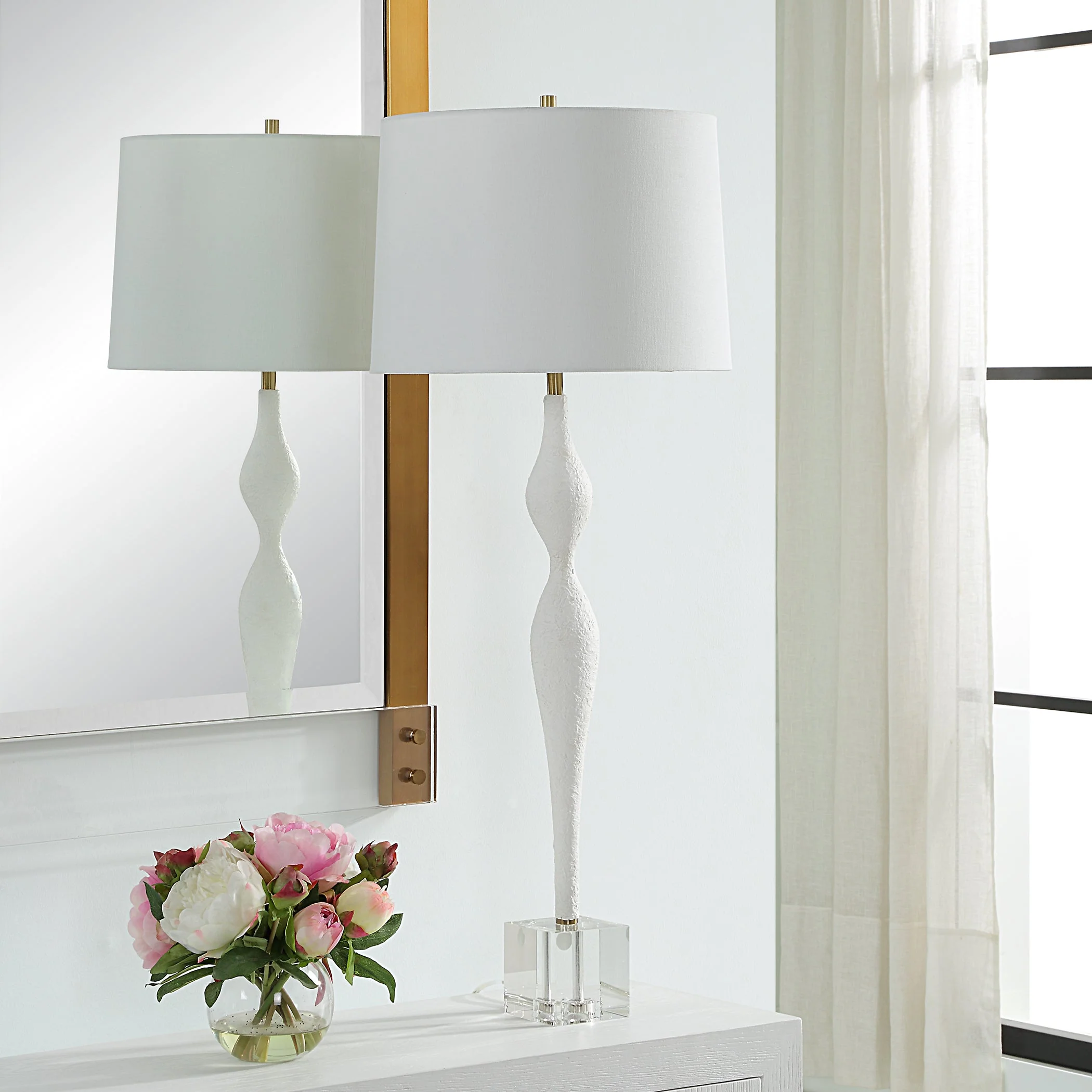 Uttermost Helena Slender White Table Lamp - Image 4