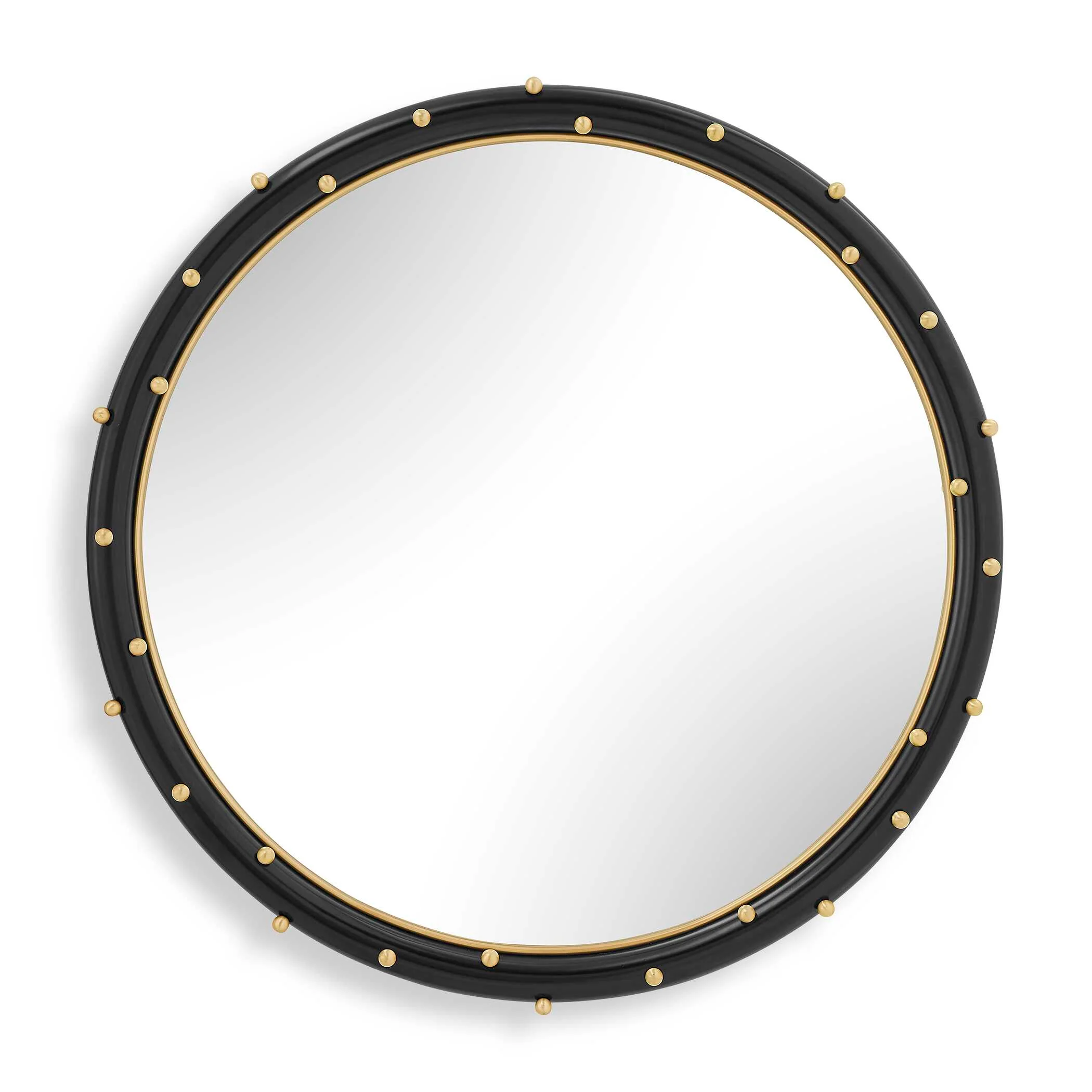 Uttermost Helia Brass Round Mirror