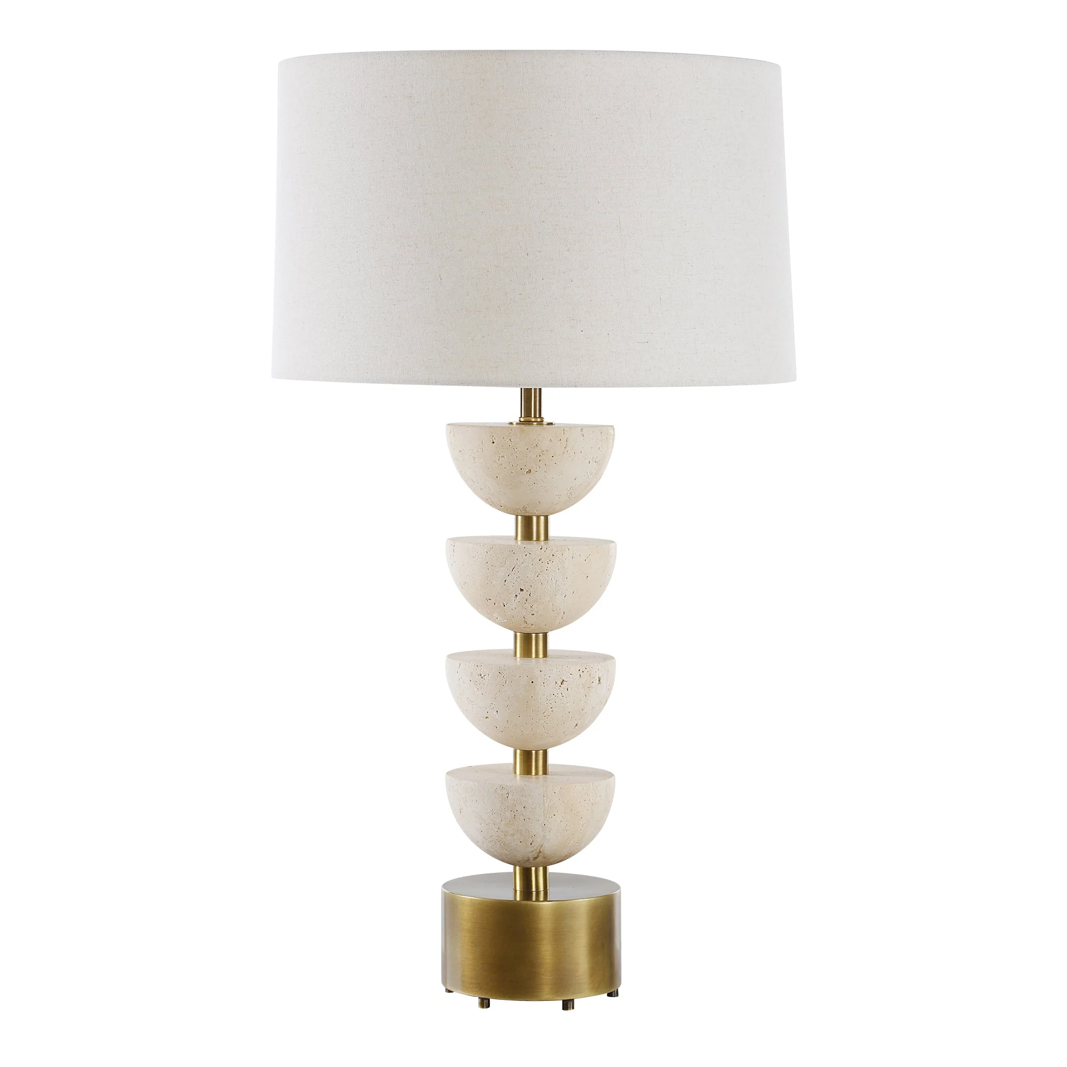 Uttermost Hemisphere Travertine Table Lamp - Image 4