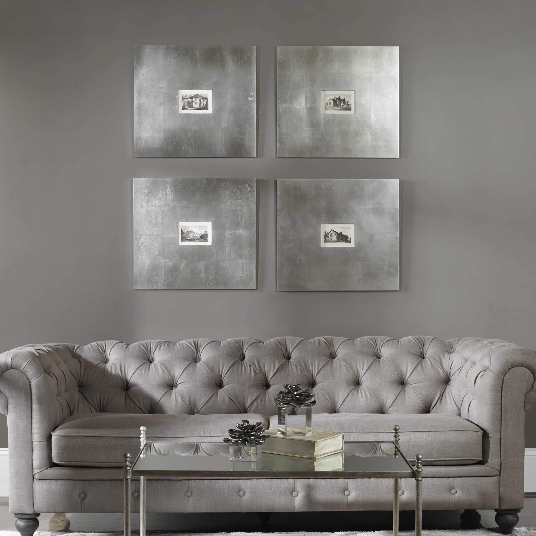 Uttermost Historical Buildings Framed Prints, S/4