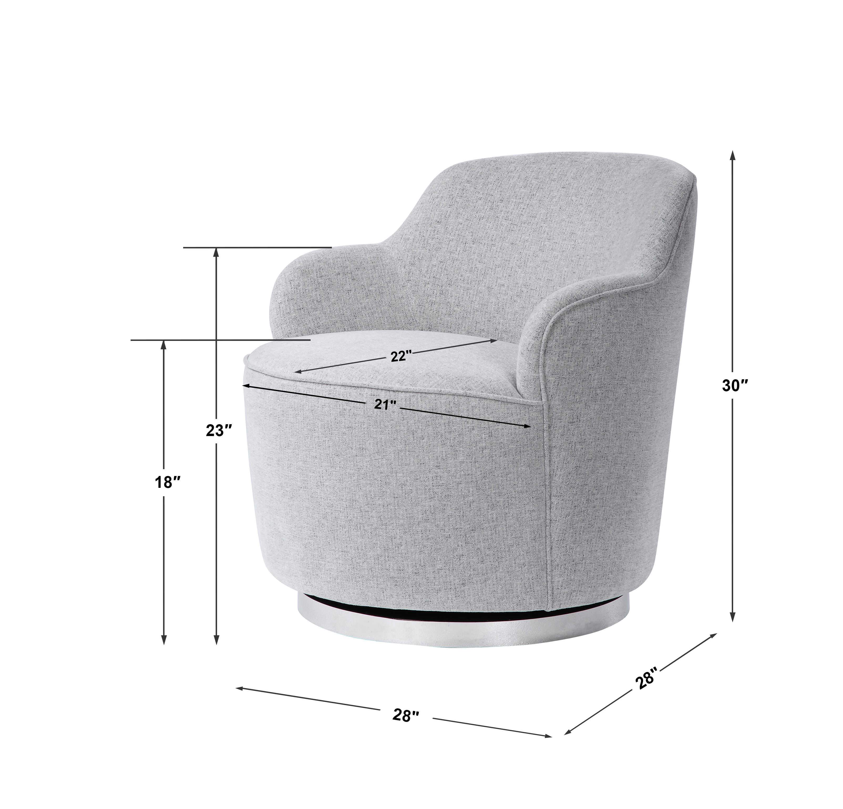 Uttermost Hobart Swivel Chair - Image 6