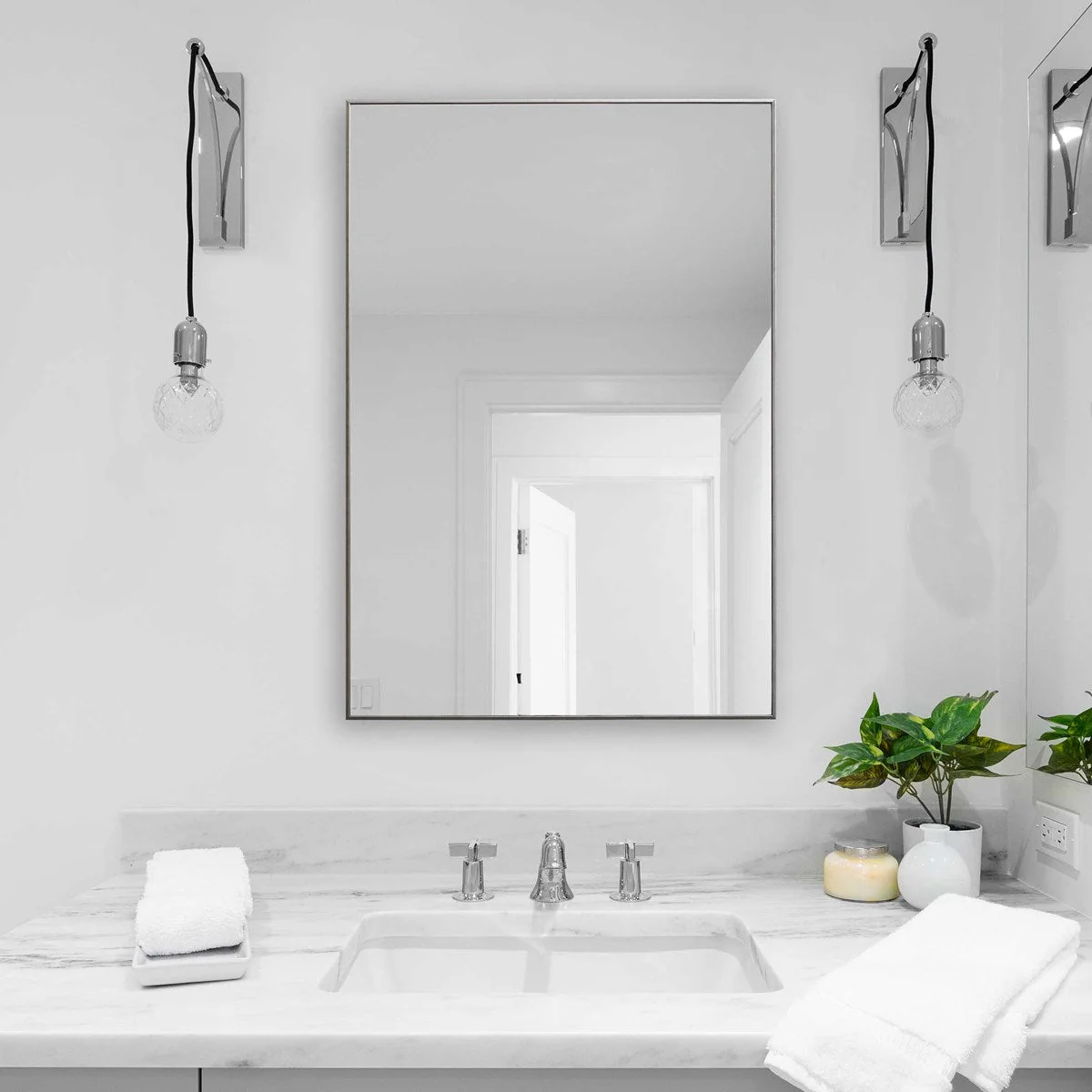 Hudson Mirror - Silver