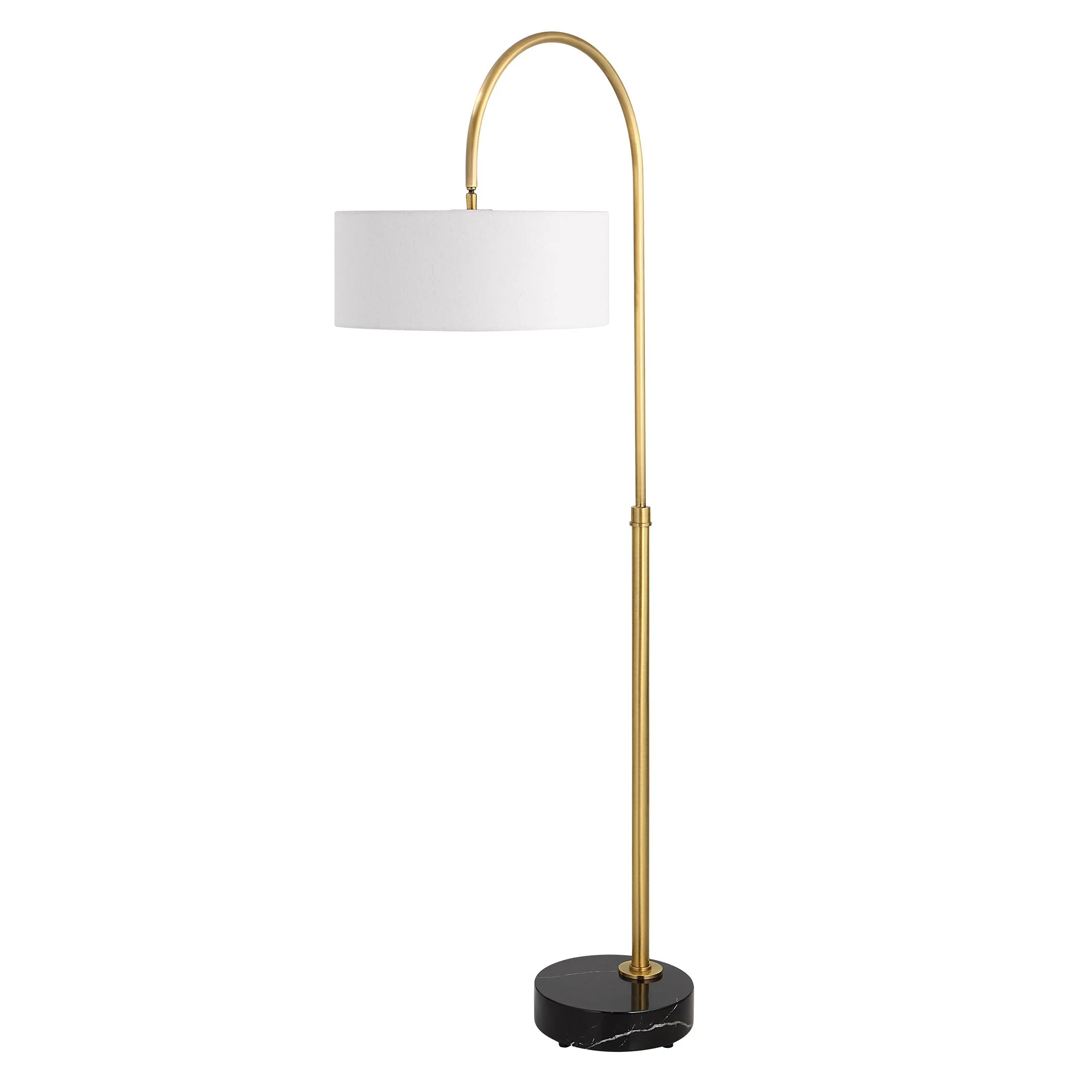 Uttermost Huxford Brass Arch Floor Lamp - Image 4