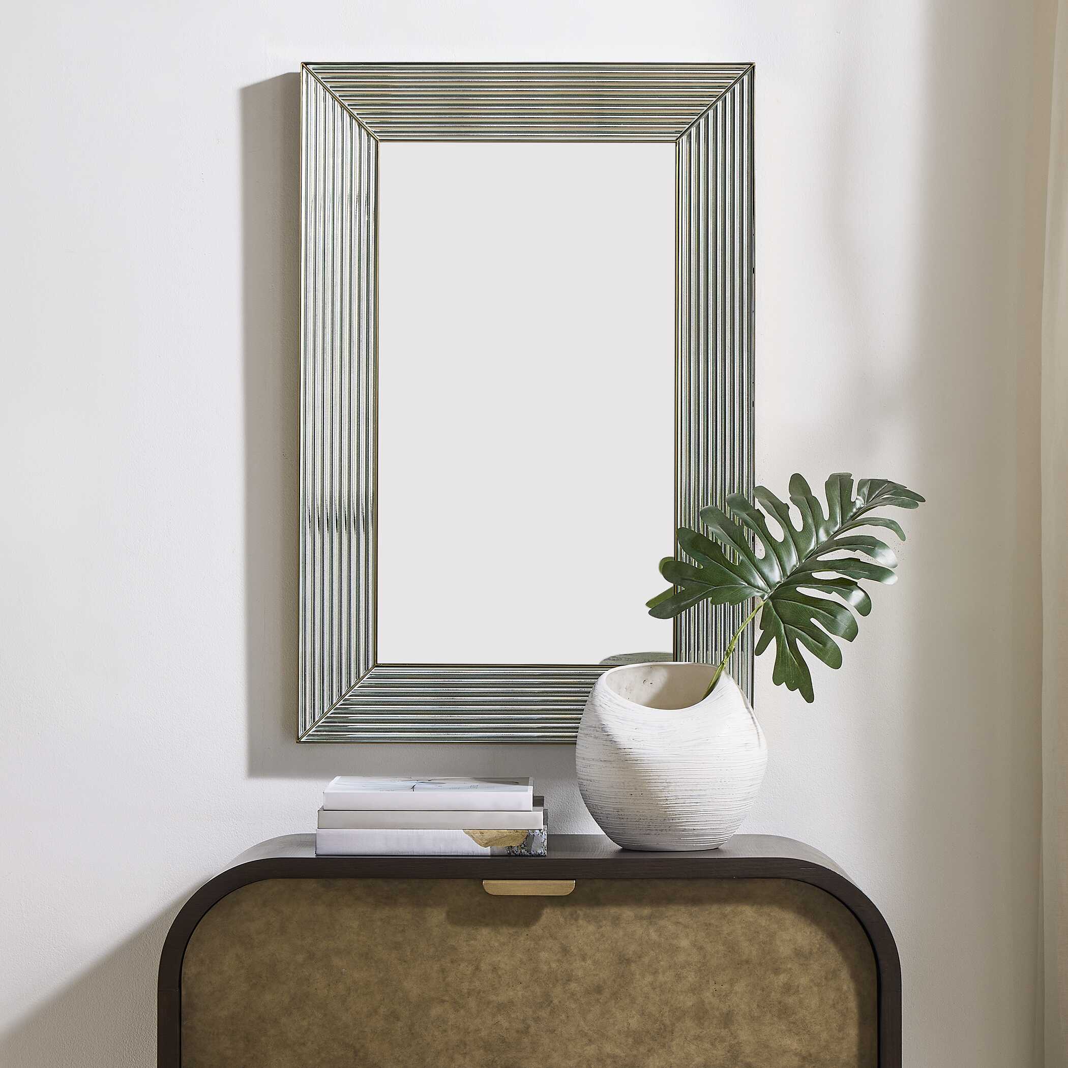 Uttermost Illuminate Antique Brass Mirror - Image 2