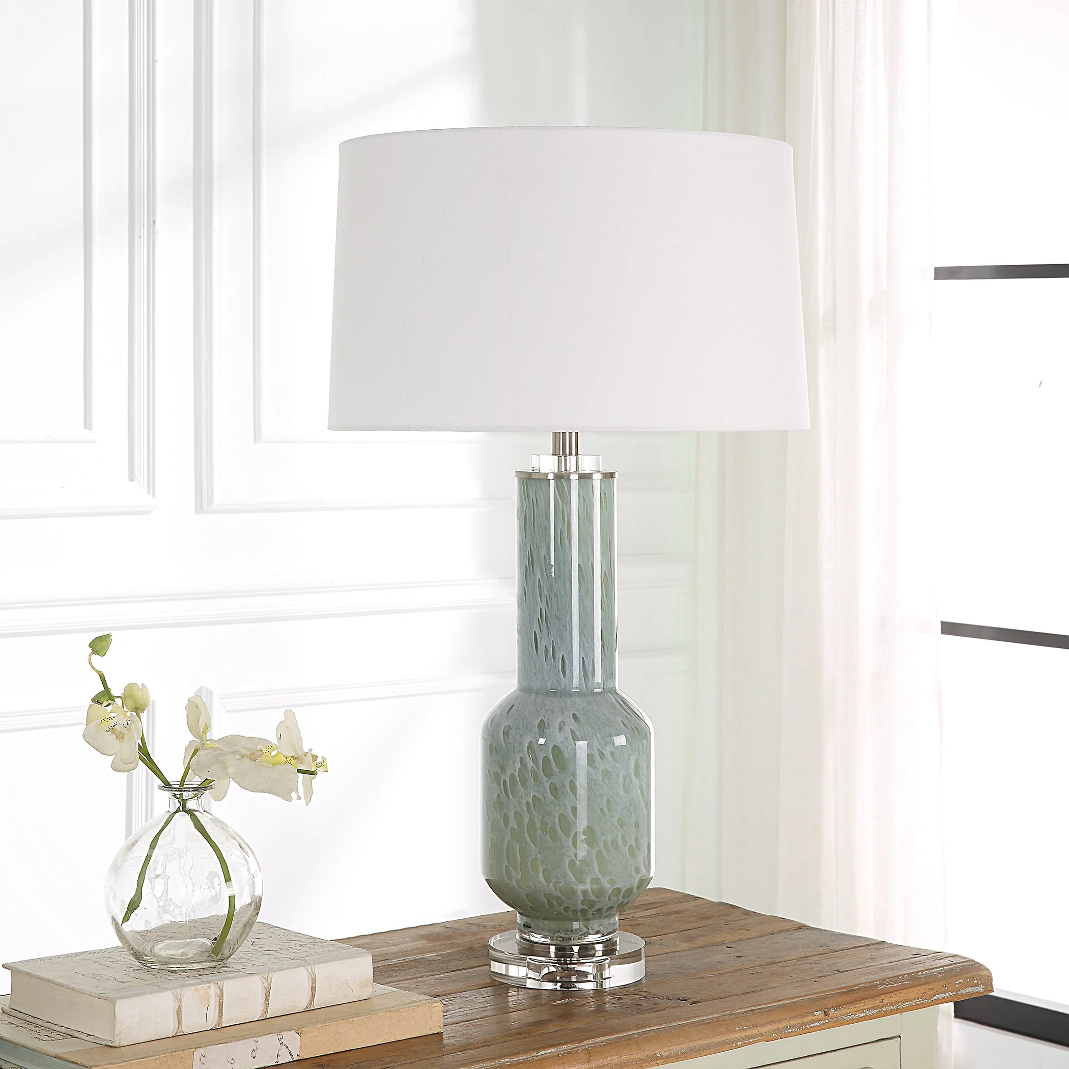 Uttermost Imperia Aqua Gray Table Lamp - Image 2