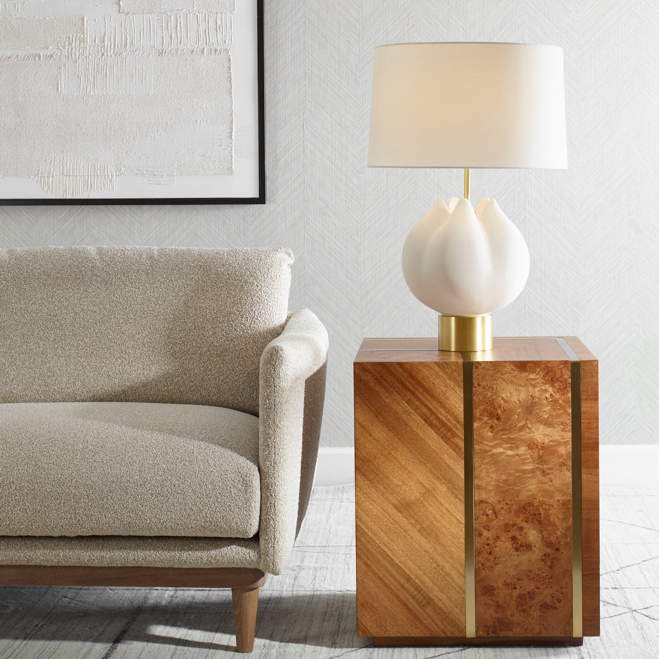 Uttermost In Bloom White Table Lamp - Image 2