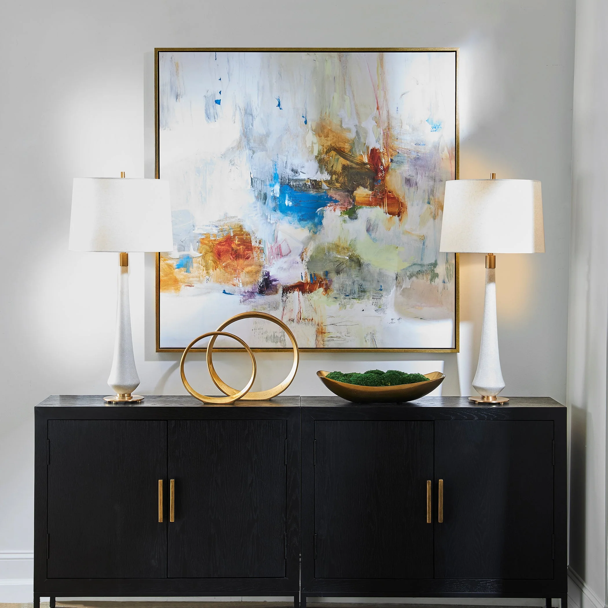 Uttermost In The Beginning Framed Abstract Art - Image 2