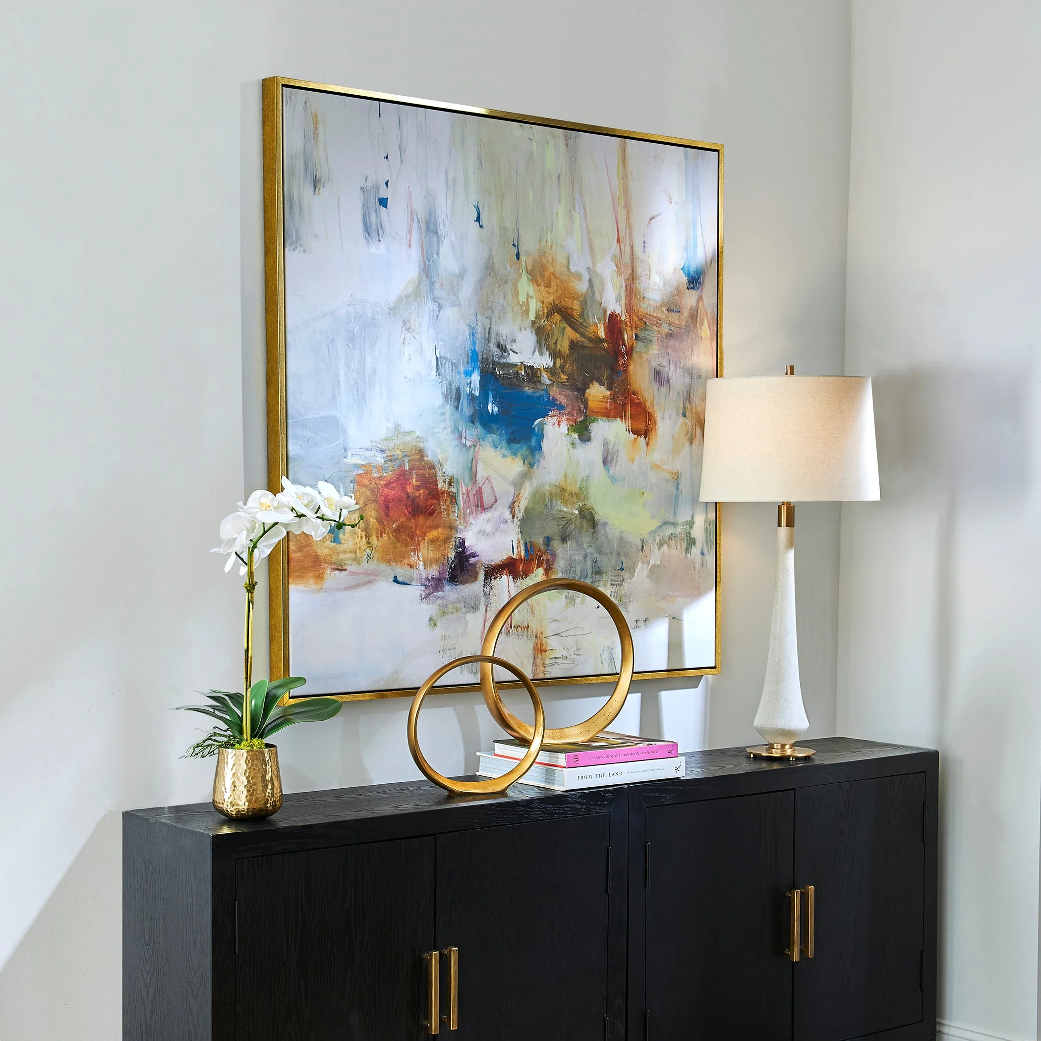 Uttermost In The Beginning Framed Abstract Art - Image 3