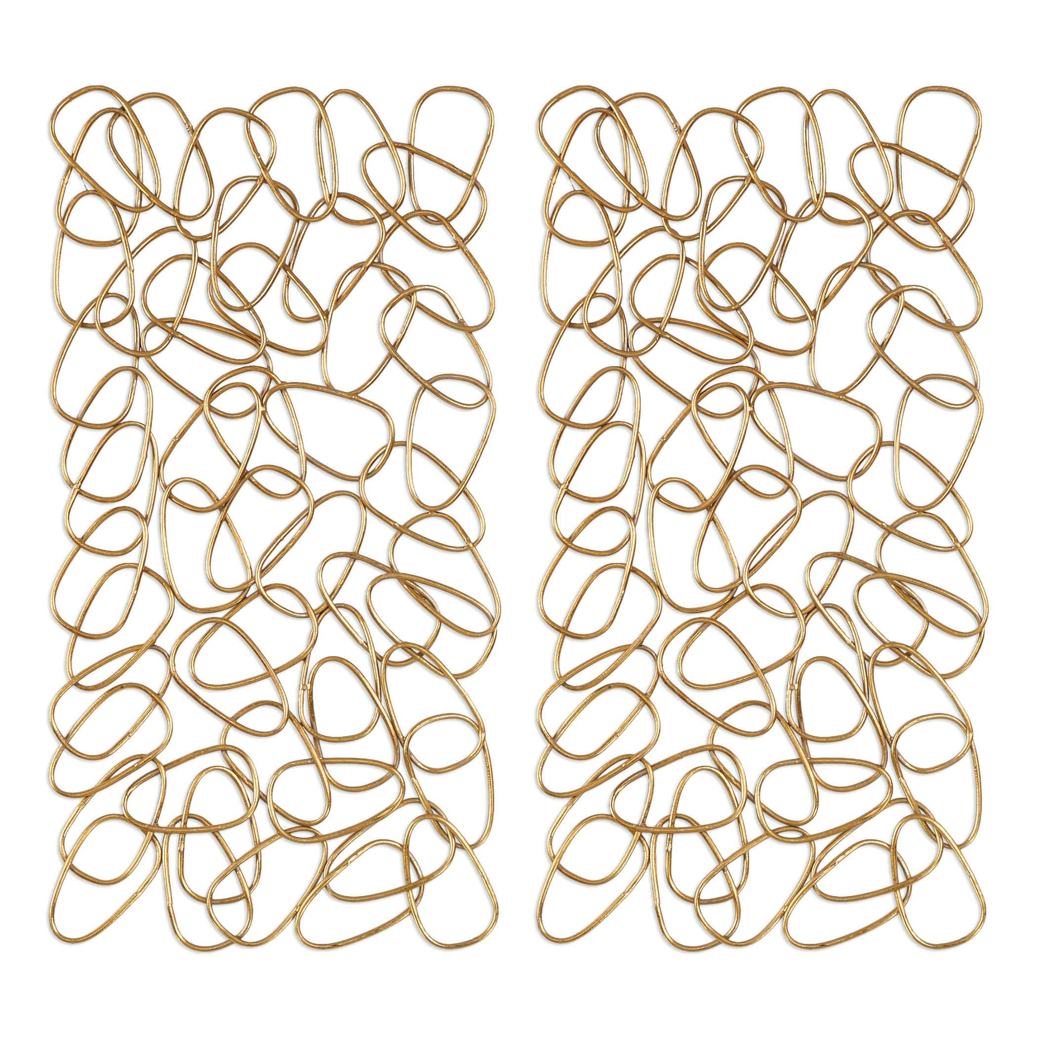 Uttermost In the Loop Metal Wall Panels, S/2 - Image 3