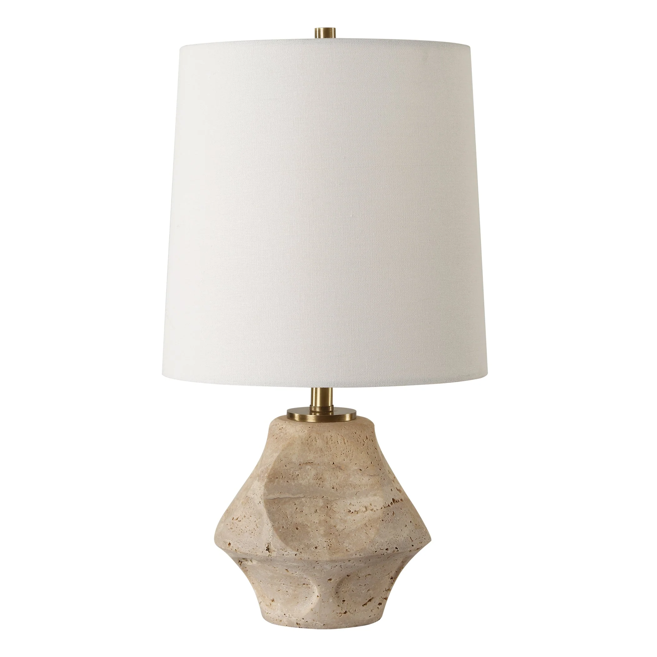 Uttermost Indent Travertine Accent Lamp - Image 4